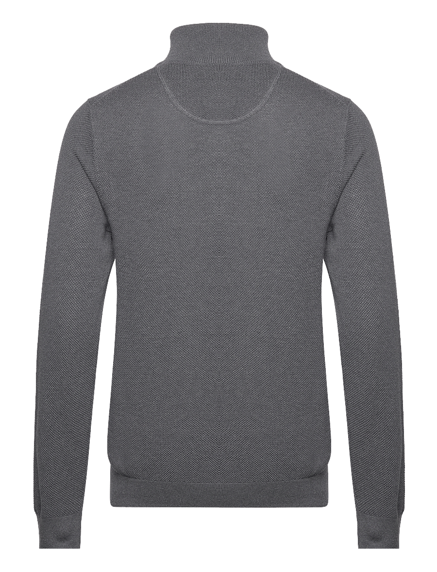 Gant - COTTON PIQUE HALF ZIP - tõmblukk-kaelusega džemprid - antracit melange - 2