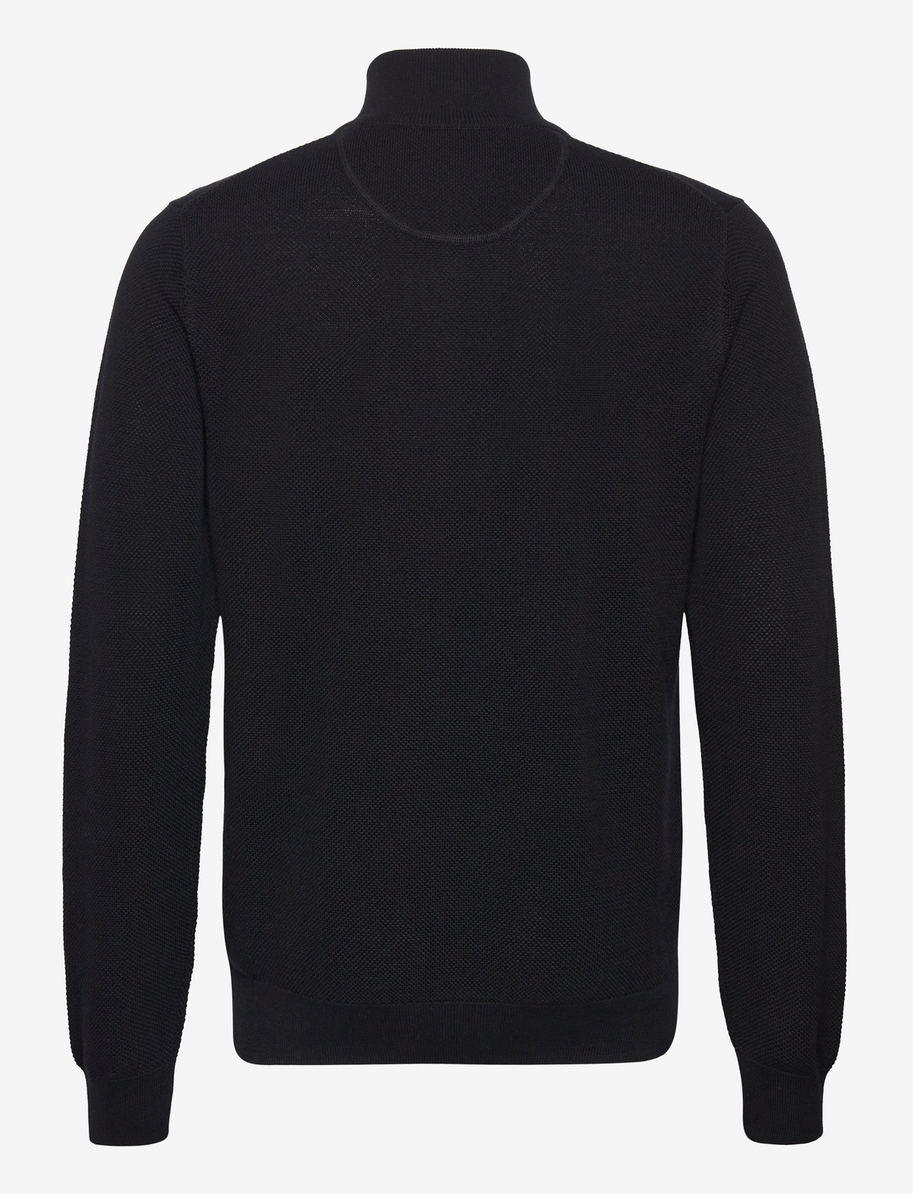 Gant - COTTON PIQUE HALF ZIP - džemperiai su trumpu užtrauktuku - black - 2