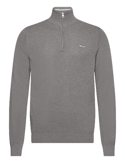 Cotton Pique Half Zip - Half Zip-TrøJer