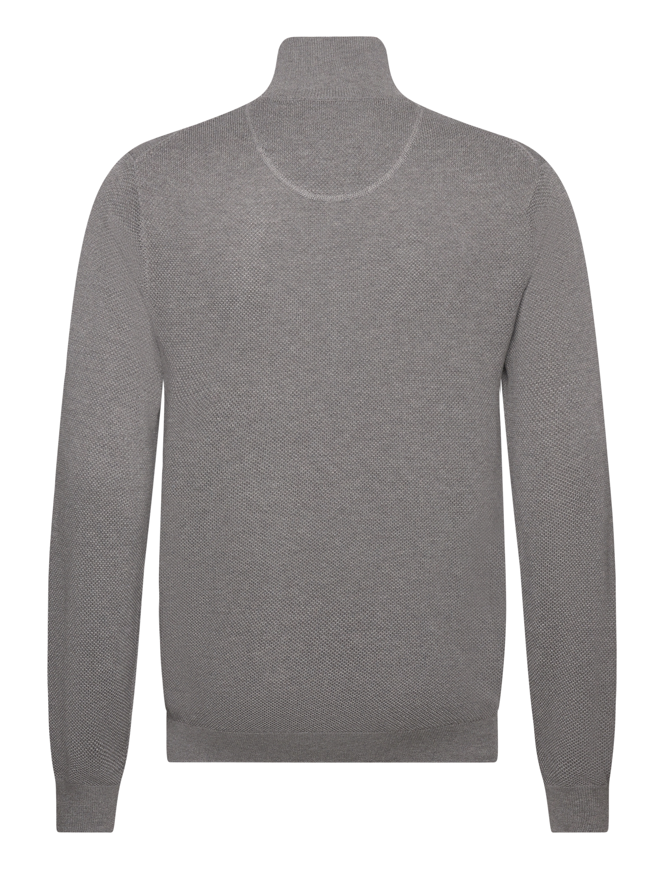Gant - COTTON PIQUE HALF ZIP - pullover mit halbem reißverschluss - dark grey melange - 2