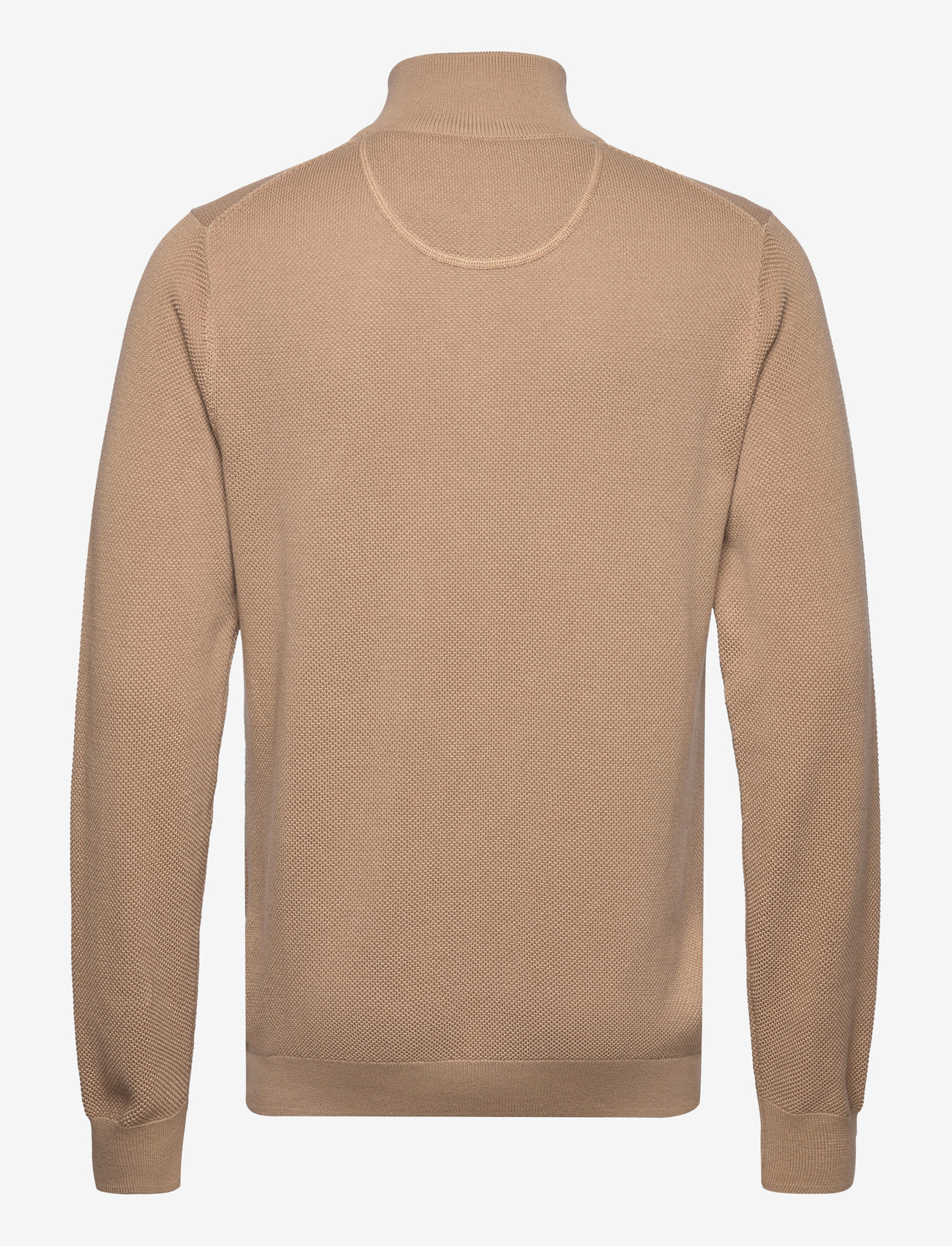 Gant - COTTON PIQUE HALF ZIP - pullover mit halbem reißverschluss - dark khaki - 2
