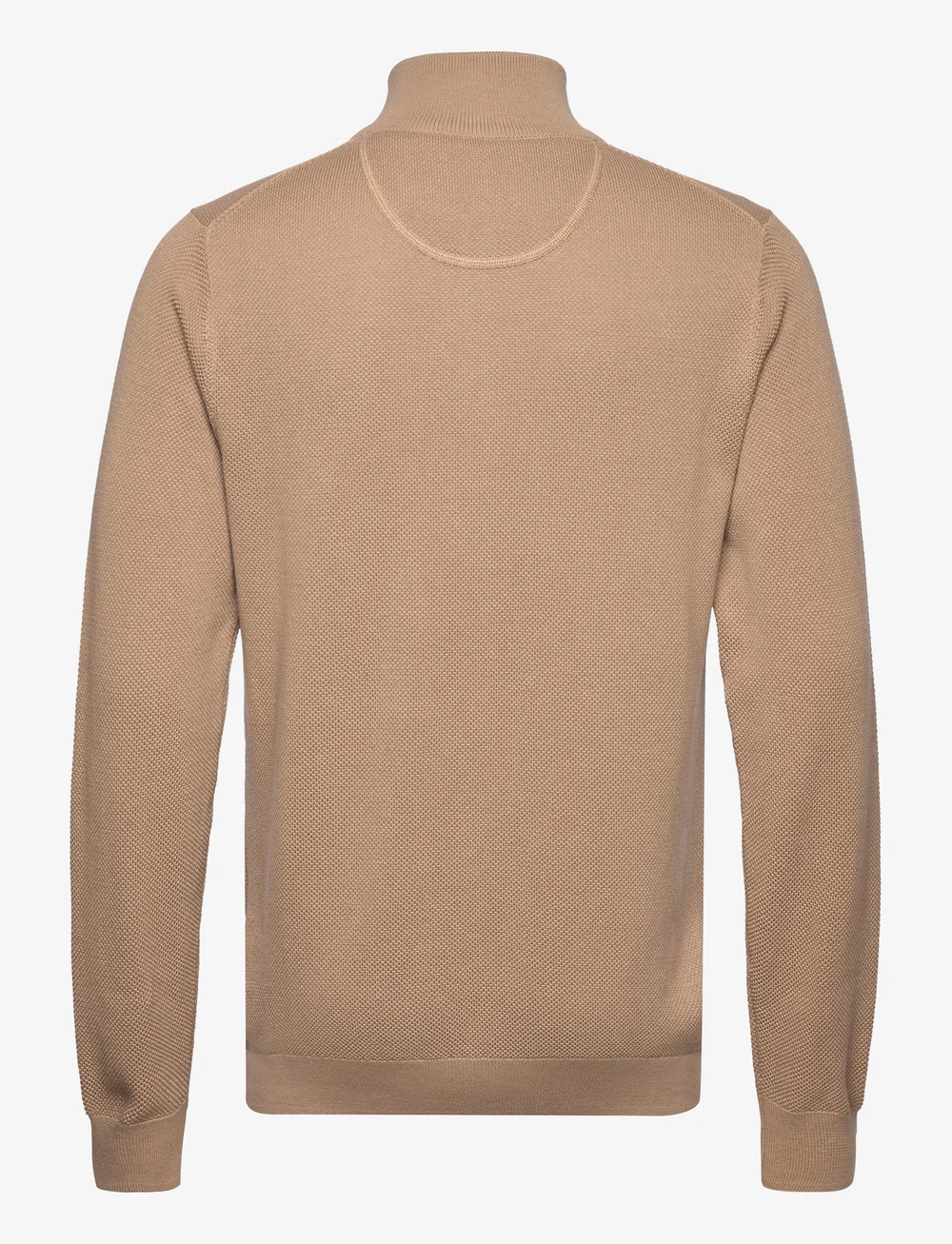GANT - COTTON PIQUE HALF ZIP - half zip jumpers - dark khaki - 2