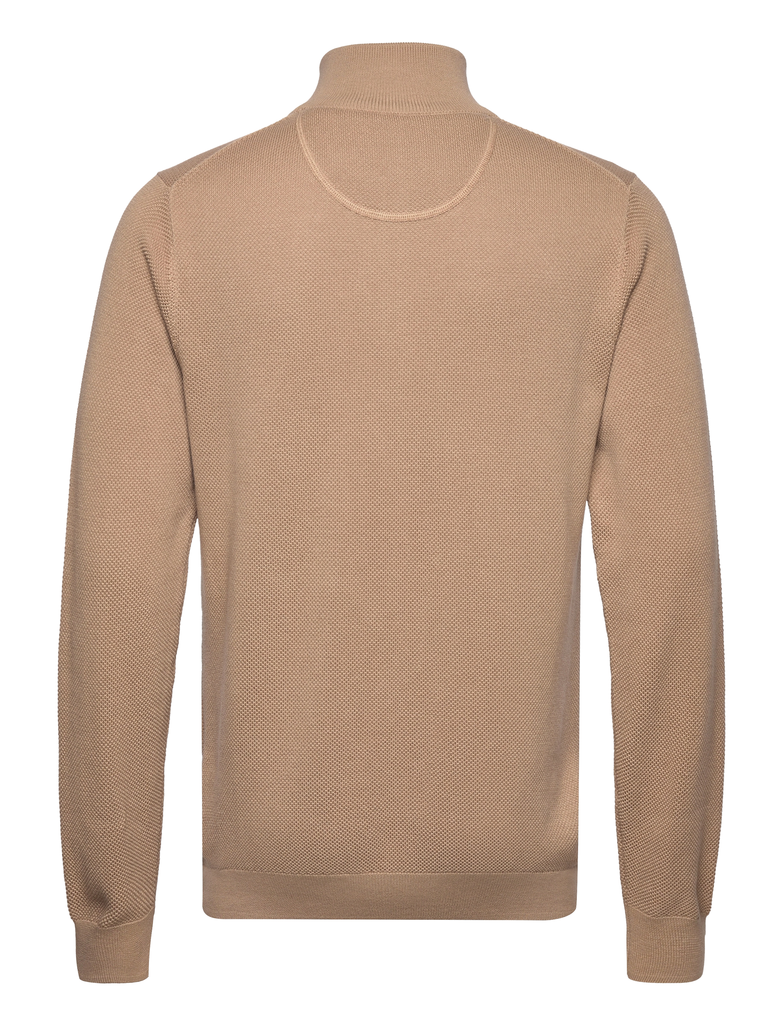 Gant - COTTON PIQUE HALF ZIP - halfzip strik - dark khaki - 2