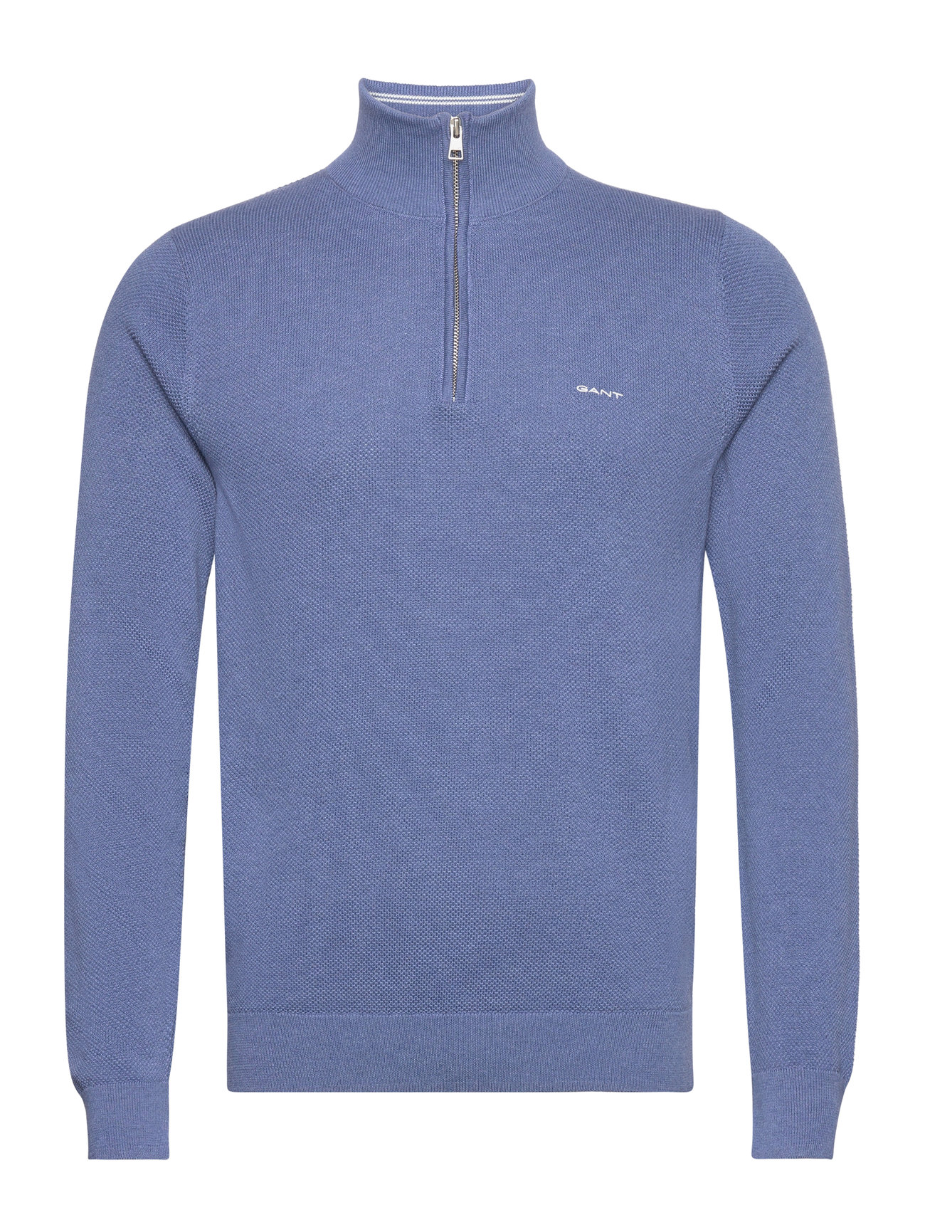 Gant - COTTON PIQUE HALF ZIP - half zip-tröjor - denim blue melange - 1