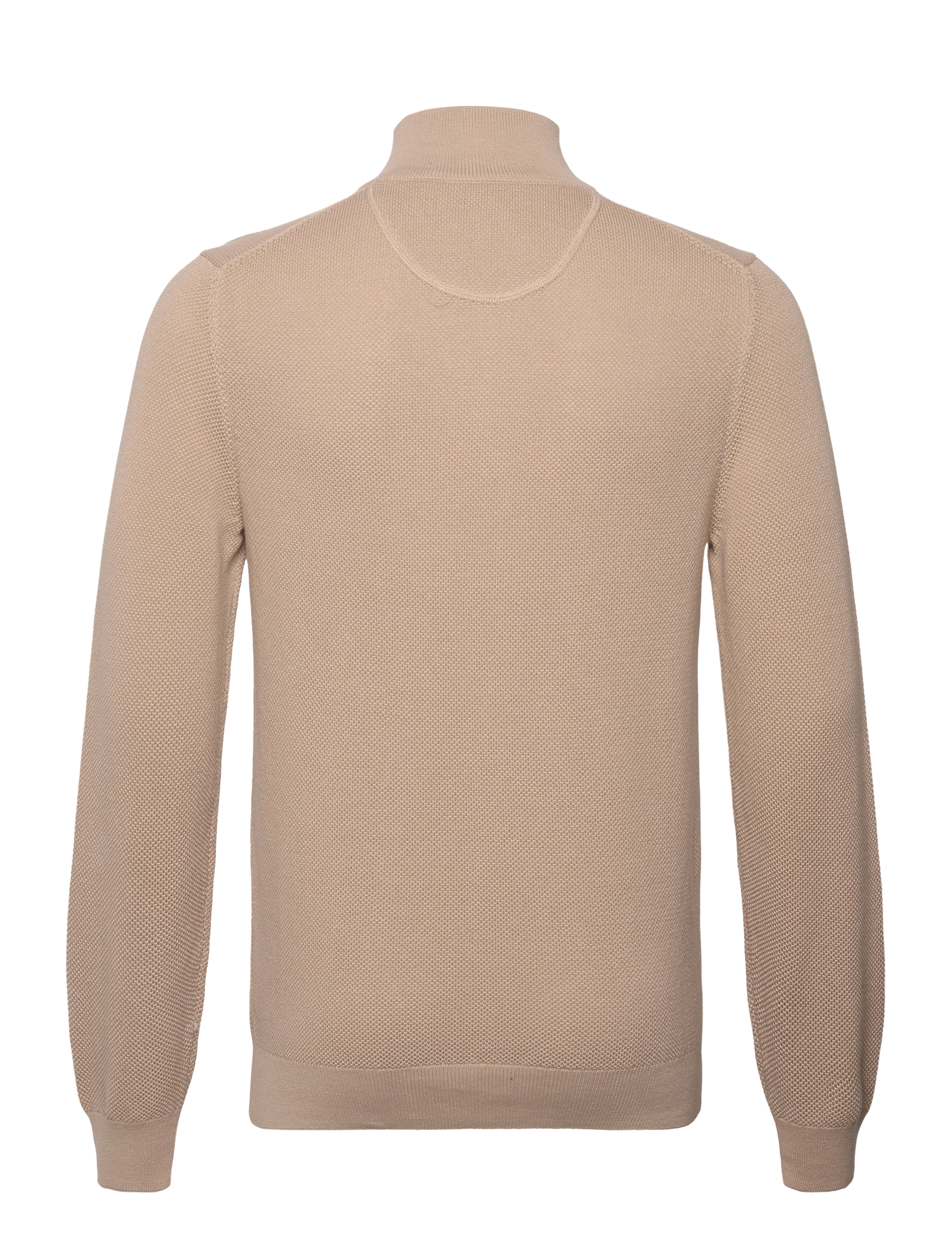 Gant - COTTON PIQUE HALF ZIP - puolivetoketjulliset neuleet - dry sand - 1
