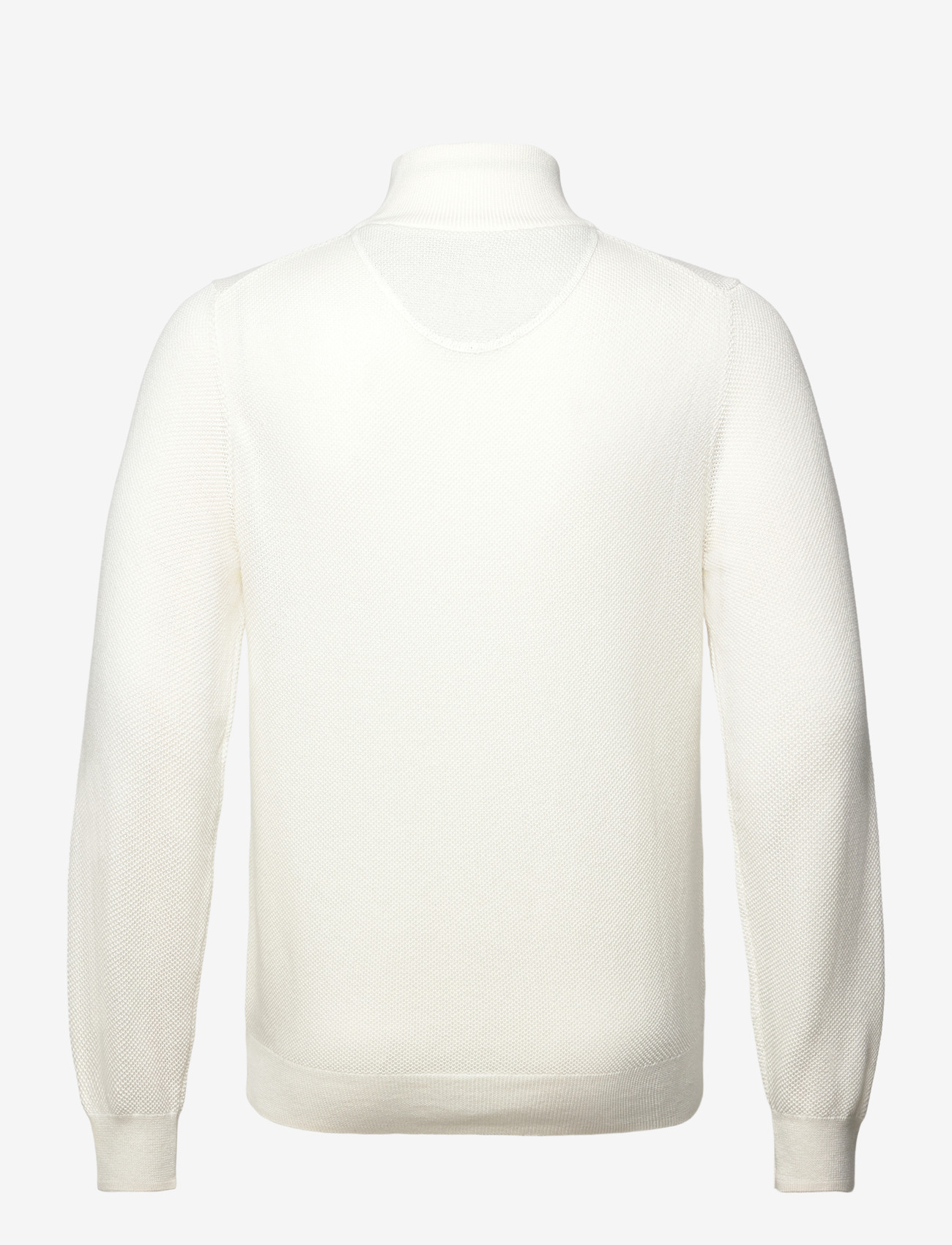 GANT - COTTON PIQUE HALF ZIP - half zip-trøjer - eggshell - 1