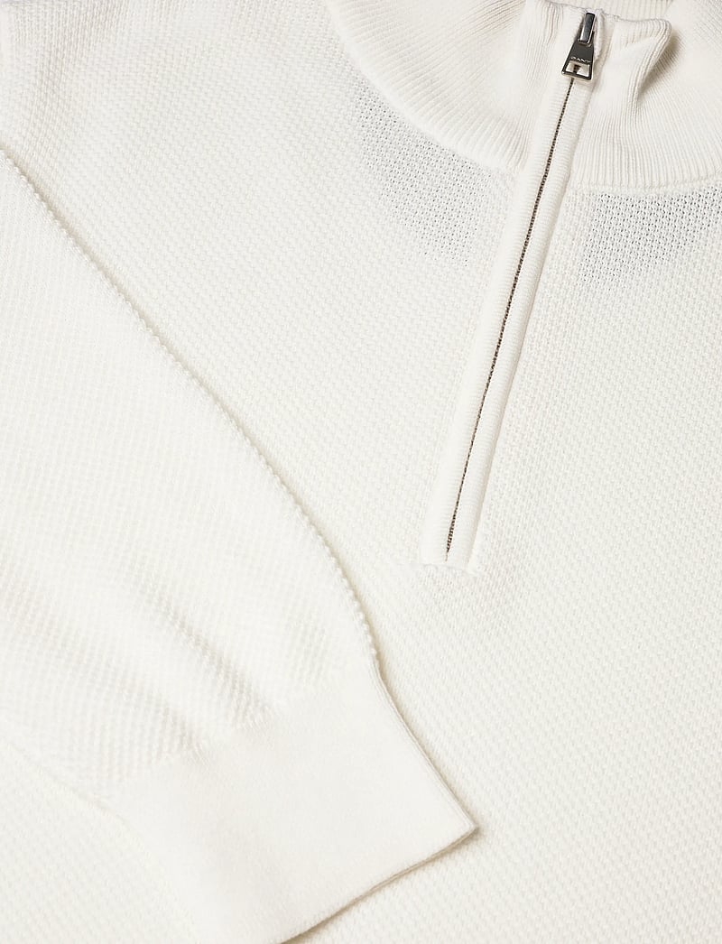 GANT - COTTON PIQUE HALF ZIP - half zip-trøjer - eggshell - 2