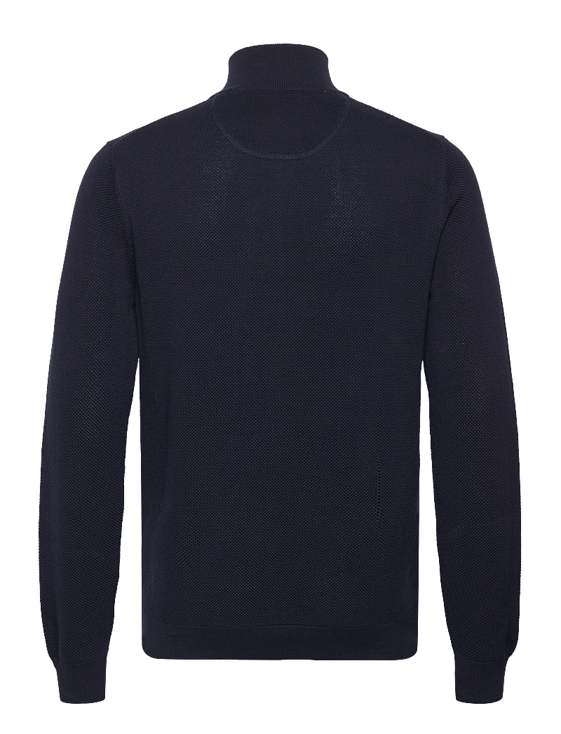 GANT - COTTON PIQUE HALF ZIP - tõmblukk-kaelusega džemprid - evening blue - 2