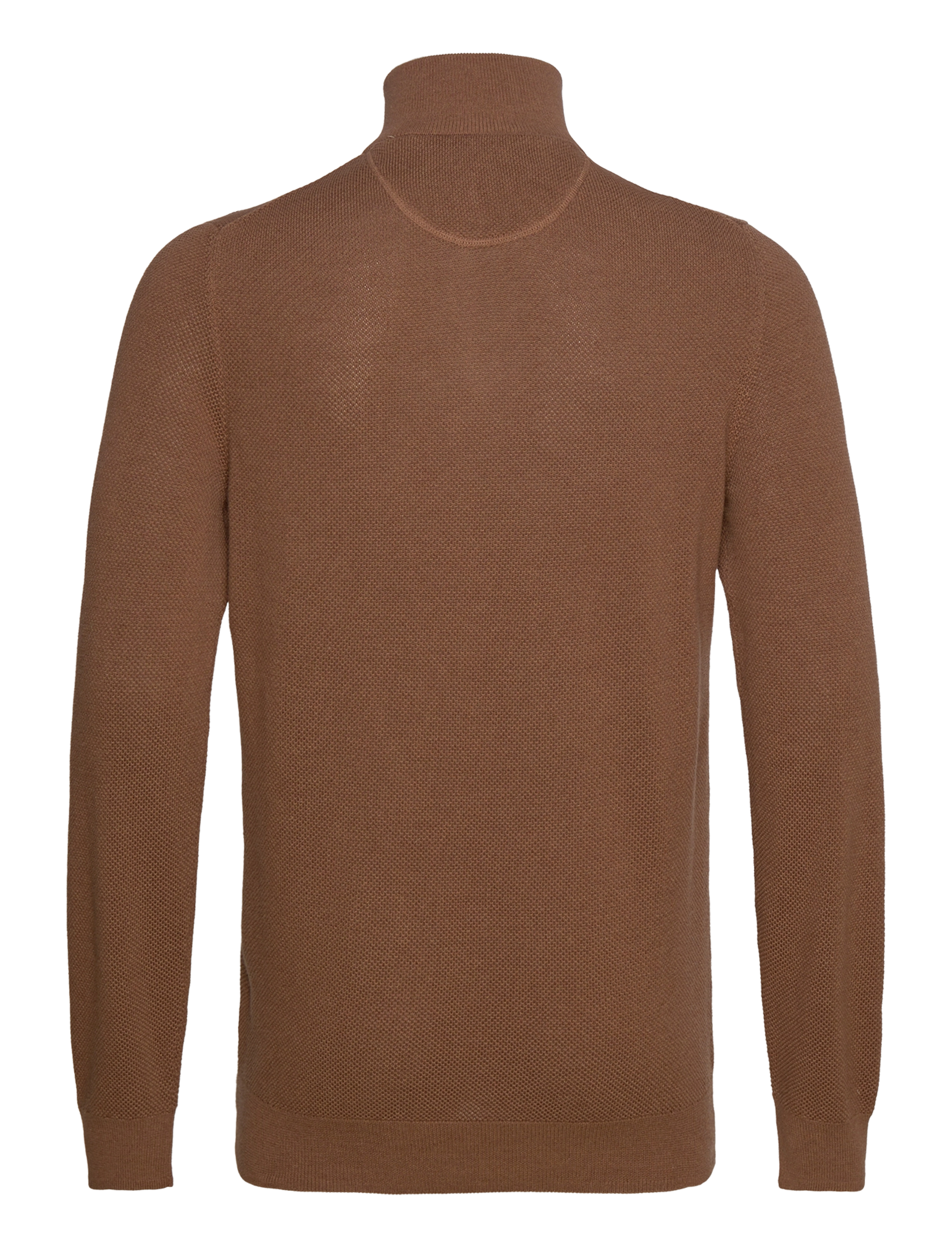 Gant - COTTON PIQUE HALF ZIP - half zip-tröjor - hazelnut melange - 1