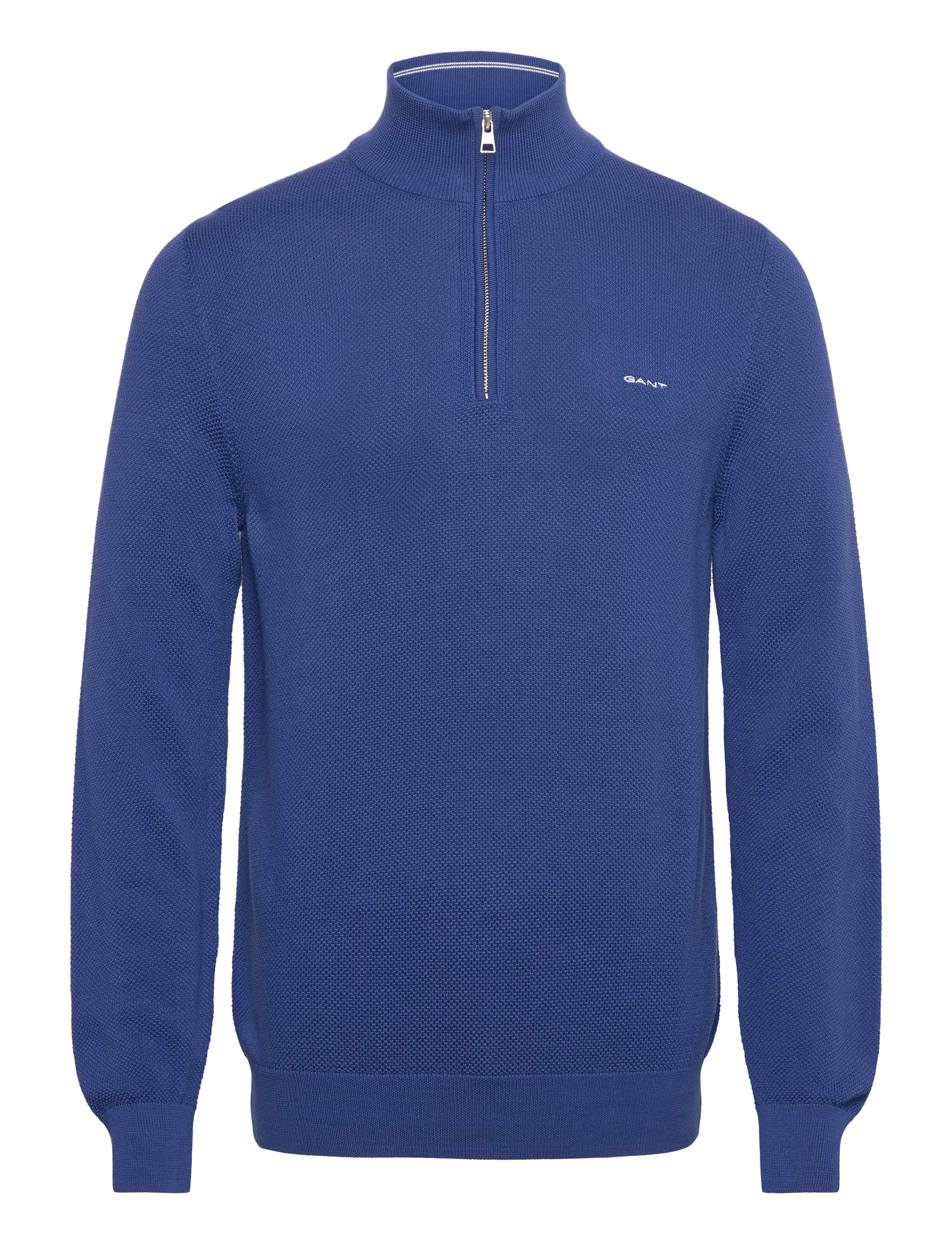 Gant COTTON PIQUE HALF ZIP - Gant - RICH BLUE / blue