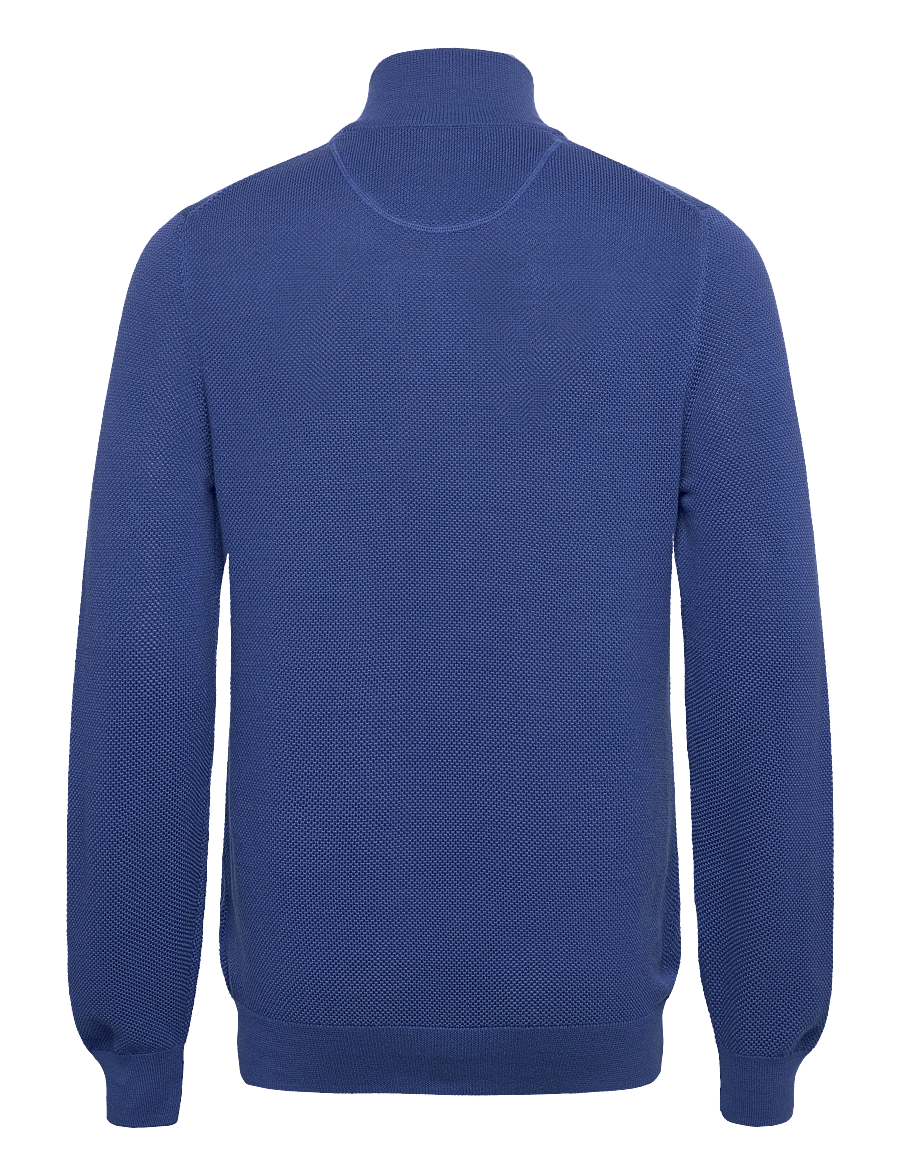 Gant - COTTON PIQUE HALF ZIP - tõmblukk-kaelusega džemprid - rich blue - 1