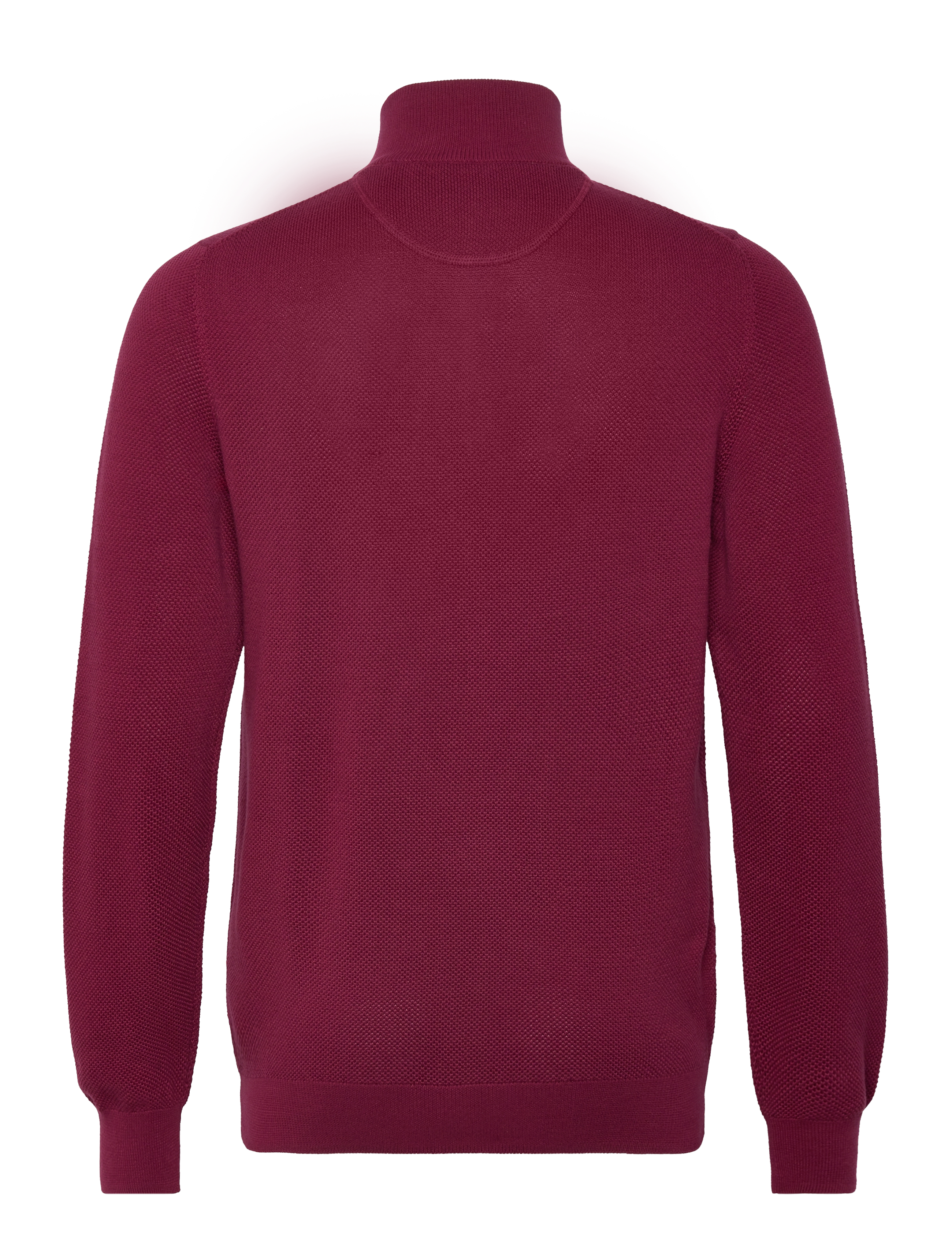 Gant - COTTON PIQUE HALF ZIP - halfzip strik - rich wine - 1