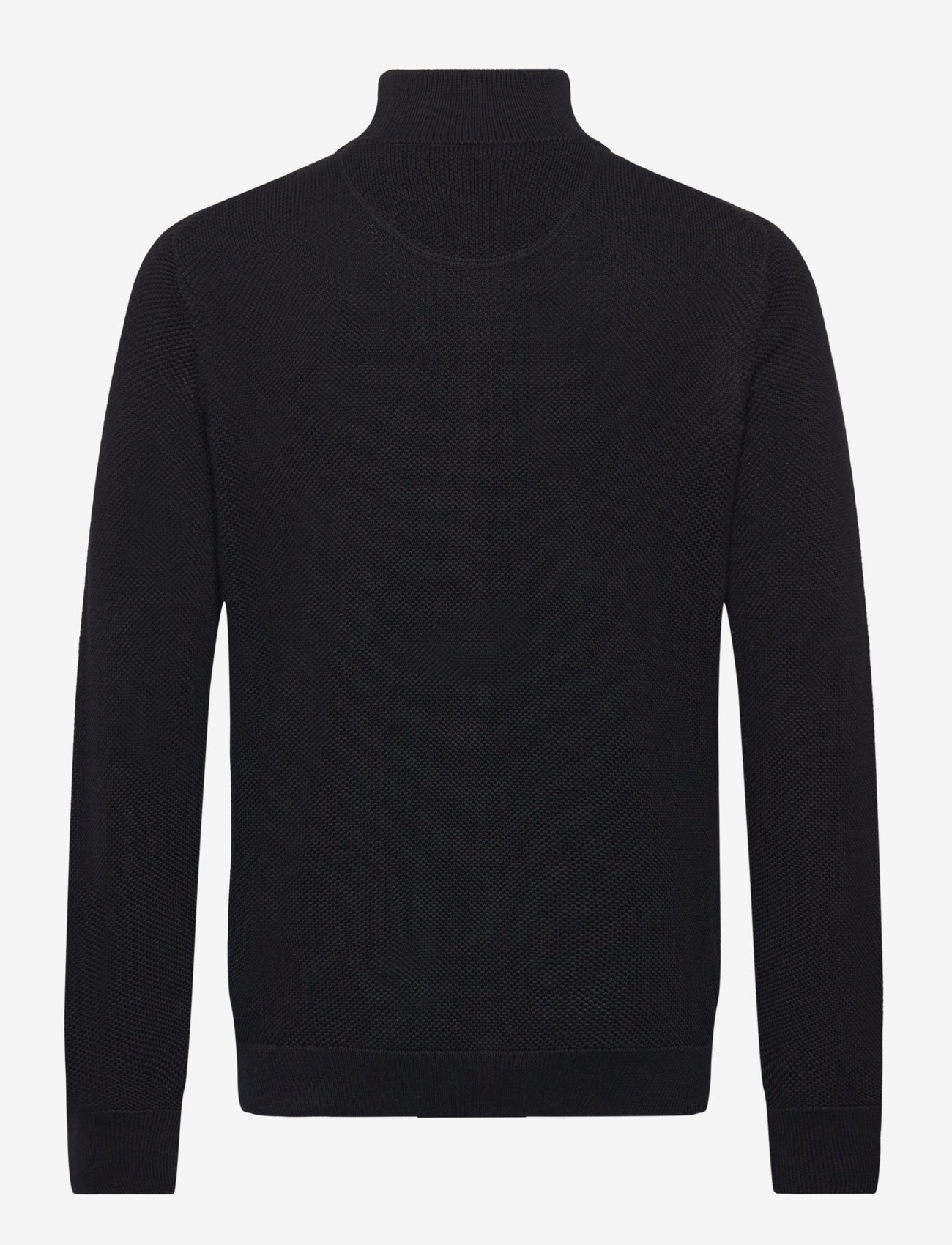 GANT - COTTON PIQUE ZIP CARDIGAN - fullzip strik - black - 2
