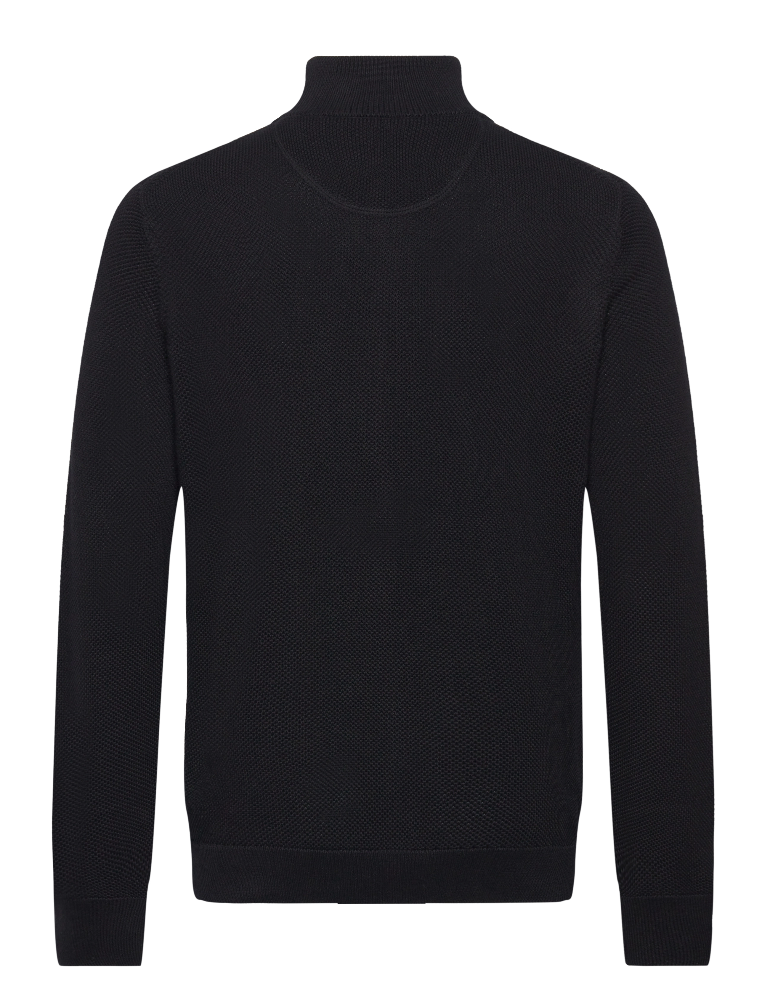 Gant - COTTON PIQUE ZIP CARDIGAN - fullzip strik - black - 2