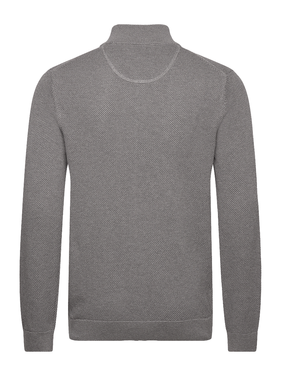 Gant - COTTON PIQUE ZIP CARDIGAN - fullzip strik - dark grey melange - 2