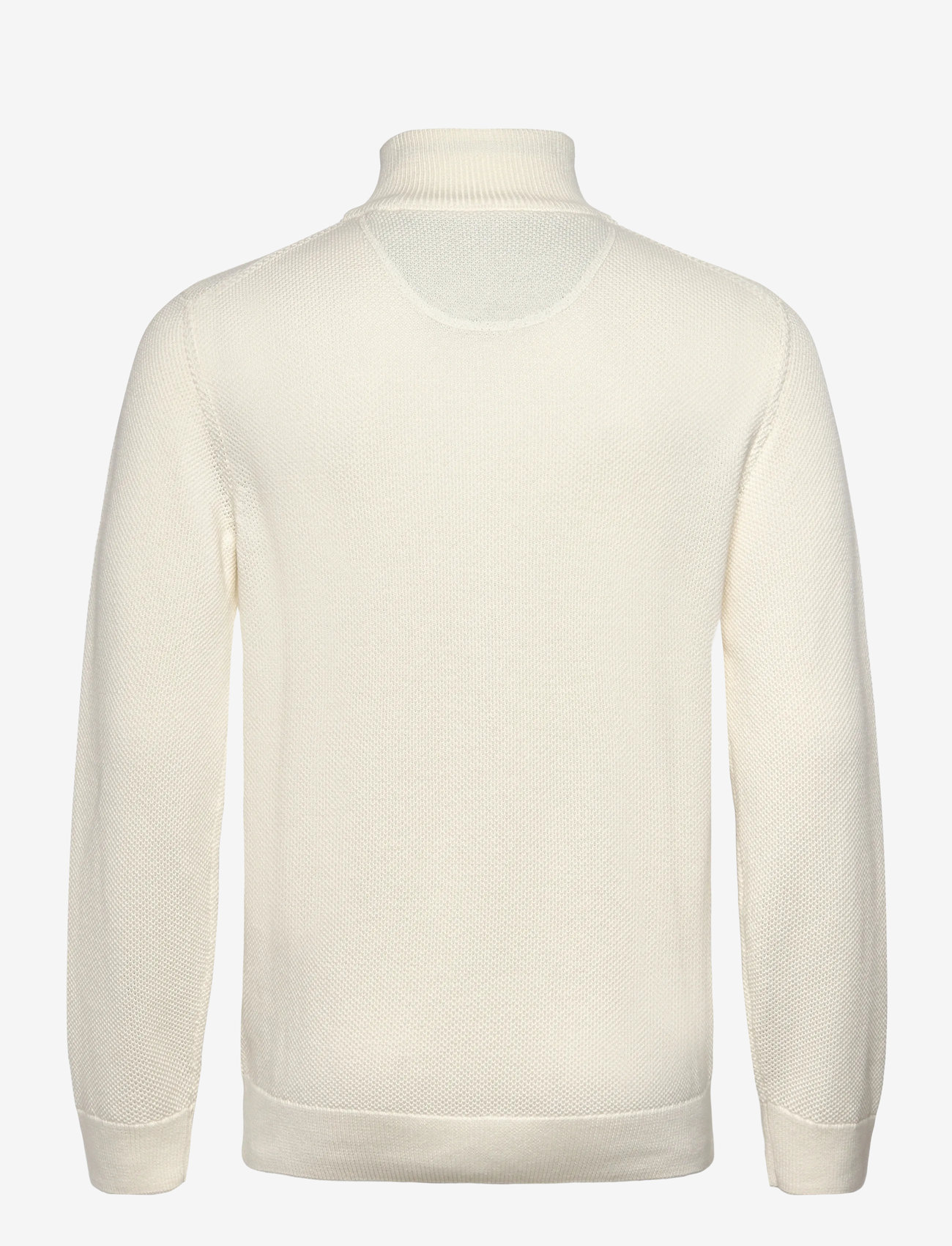 GANT - COTTON PIQUE ZIP CARDIGAN - fullzip strik - eggshell - 1