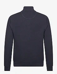 GANT - COTTON PIQUE ZIP CARDIGAN - swetry rozpinane na zamek - evening blue - 1
