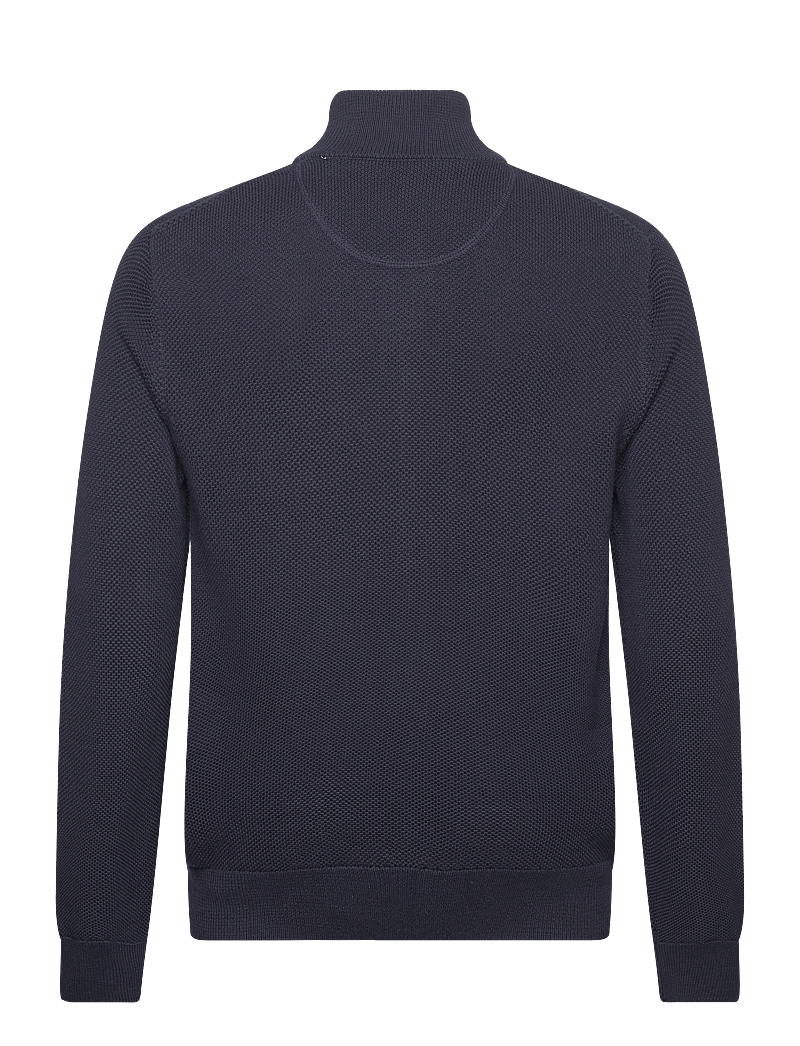 GANT - COTTON PIQUE ZIP CARDIGAN - fullzip strik - evening blue - 2