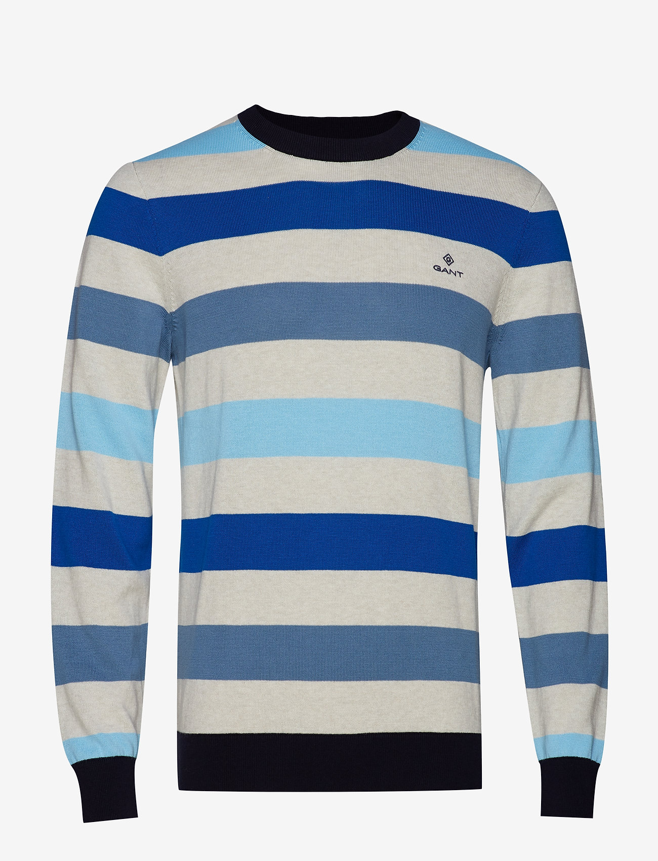 GANT - D1. MULTI COLORED STRIPE CREW - coronet blue - 0