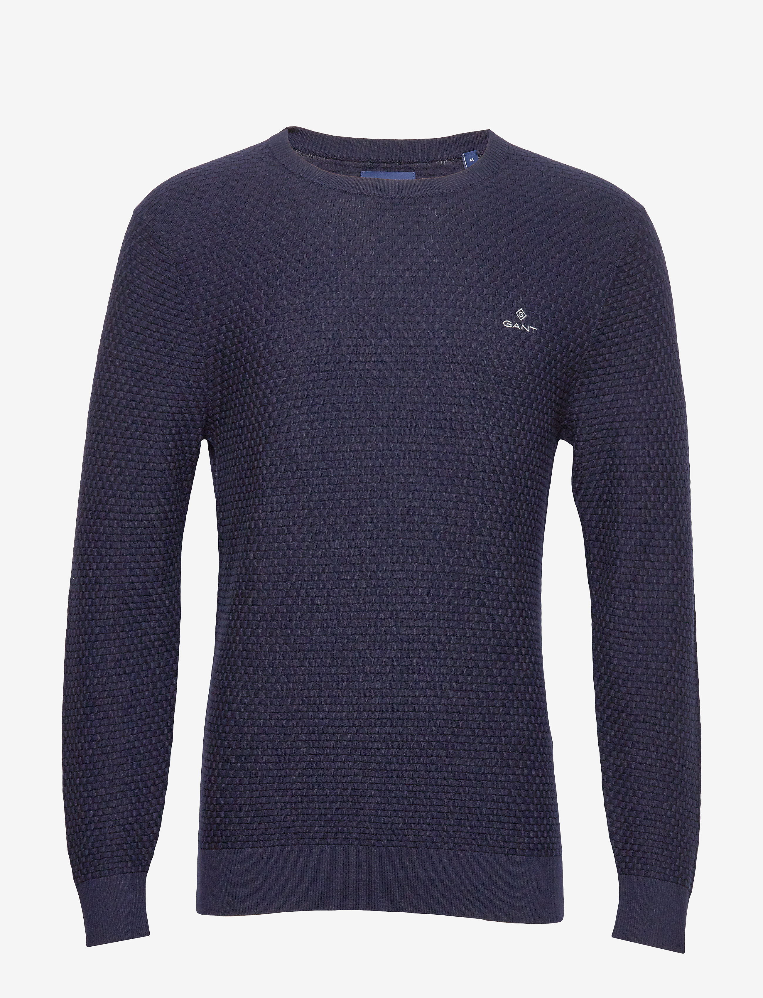 GANT - D1. SIGNATURE WEAVE CREW - evening blue - 0