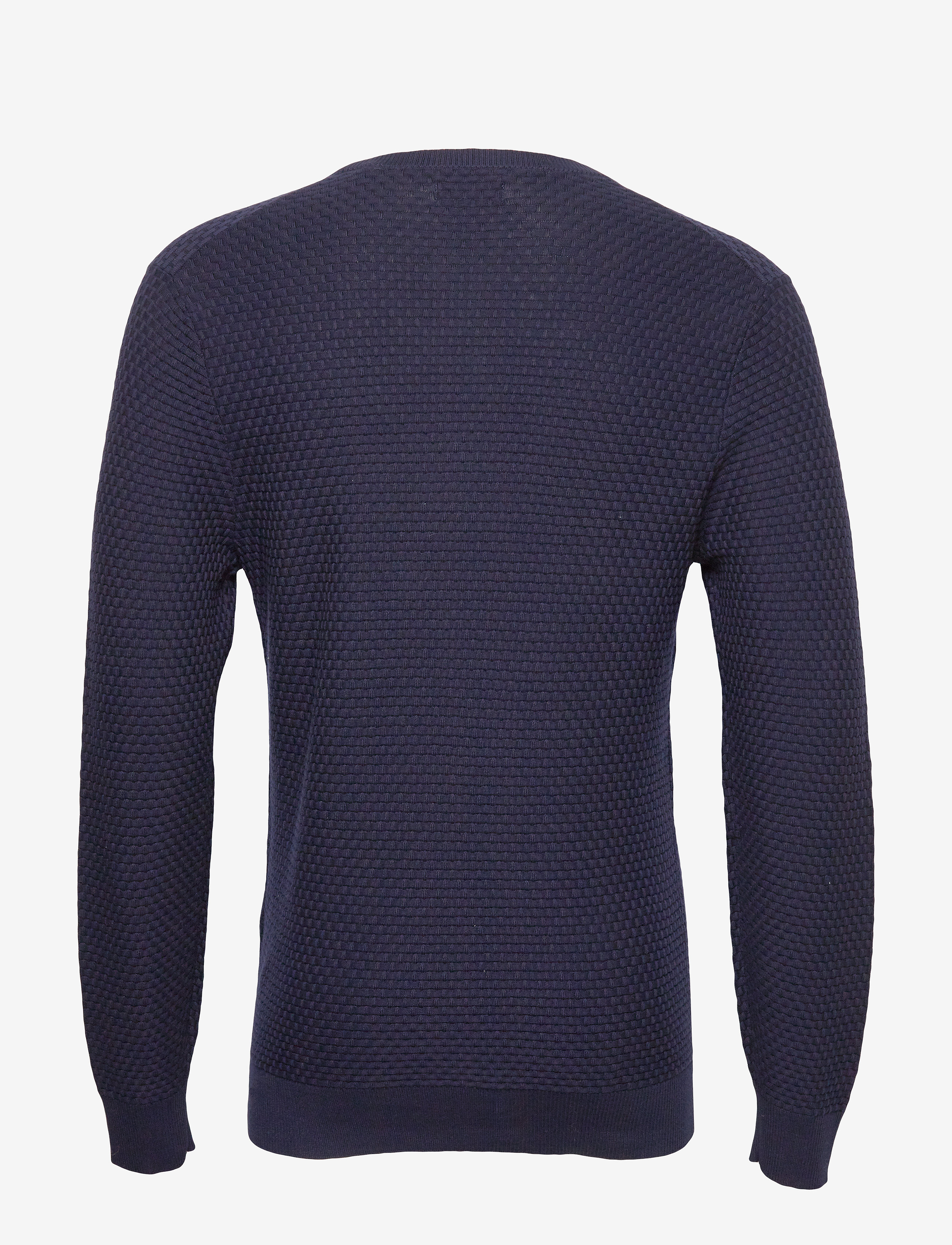 GANT - D1. SIGNATURE WEAVE CREW - evening blue - 1