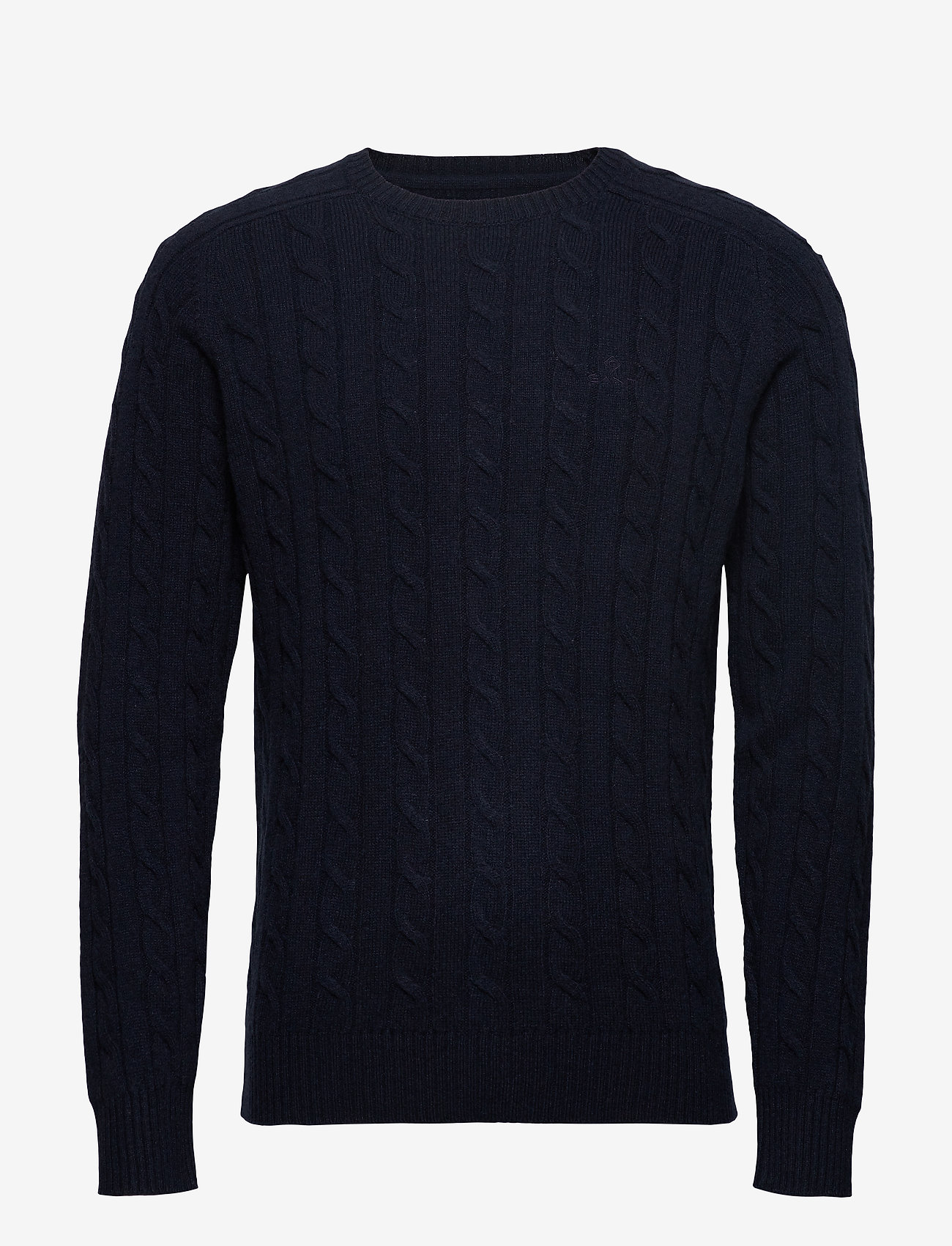 GANT - D2. LAMBSWOOL CABLE CREW - evening blue - 0