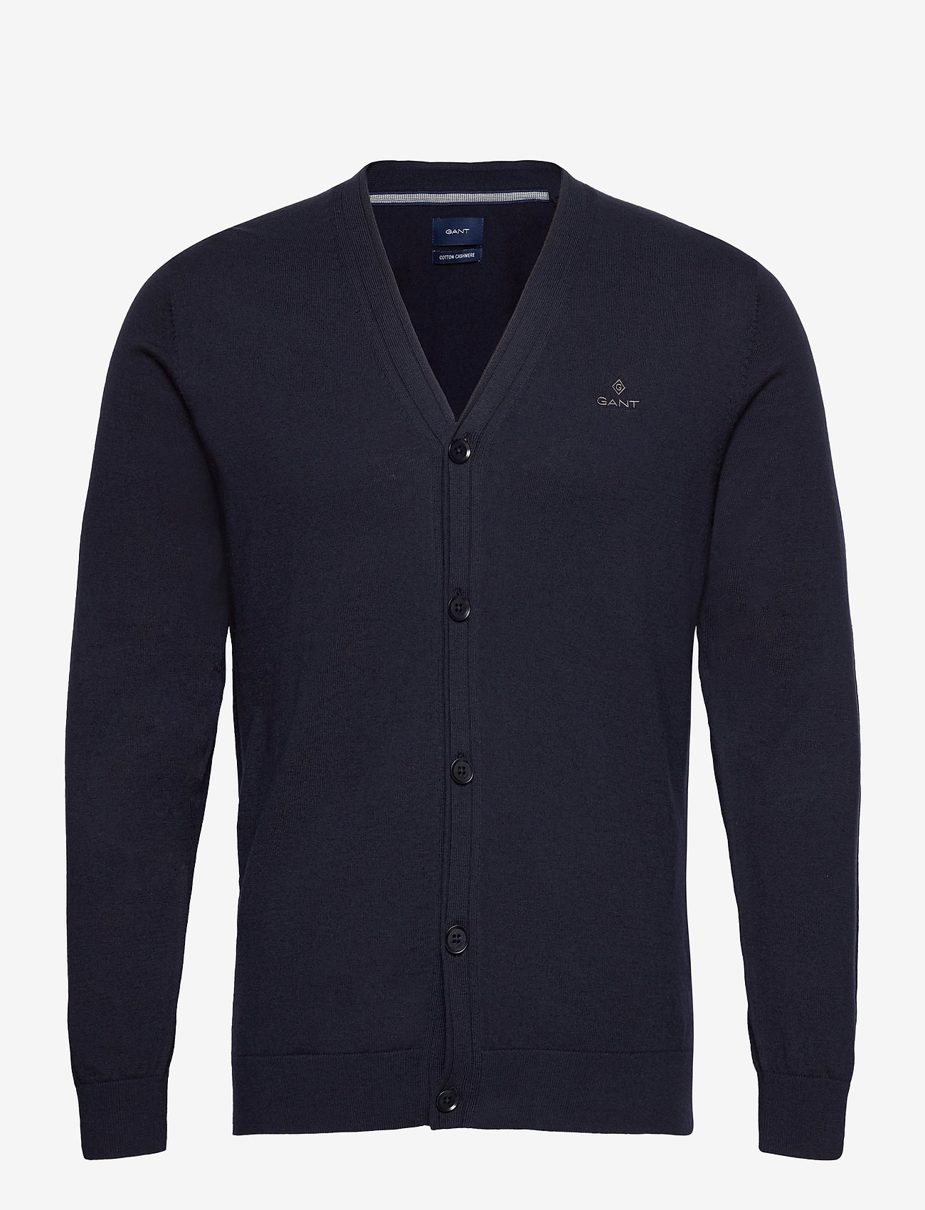 D1. ELBOW PATCH CARDIGAN - EVENING BLUE