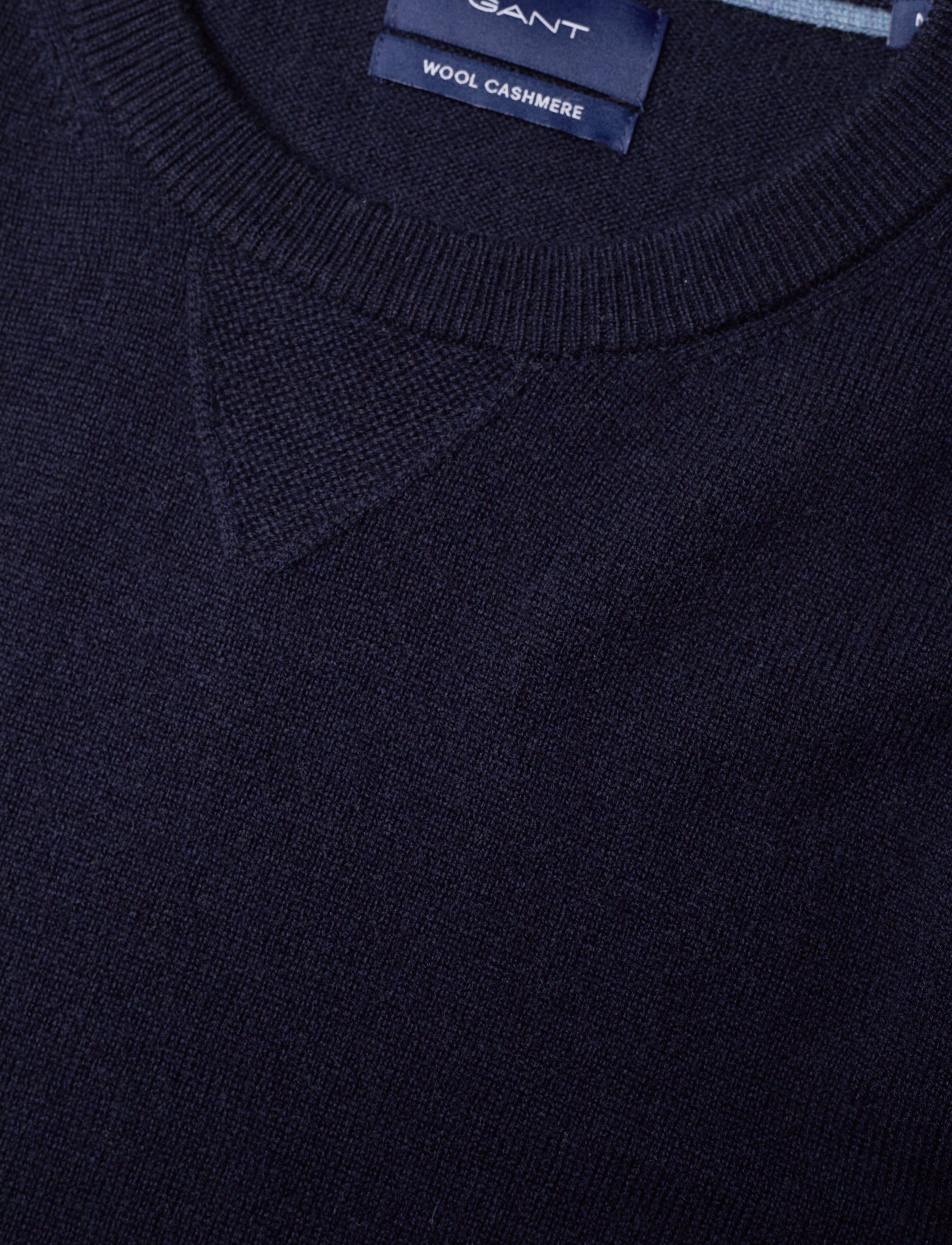 GANT - D1. WOOL CASHMERE  C-NECK - evening blue - 2