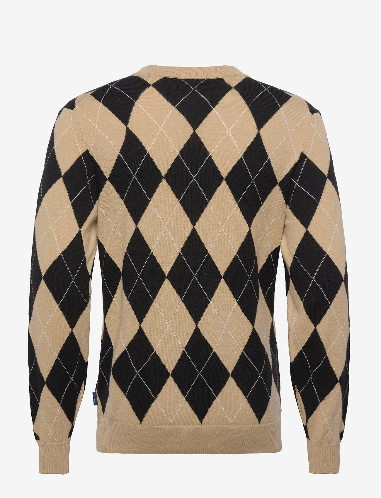 GANT - D2. ARGYLE V-NECK - dark almond - 1