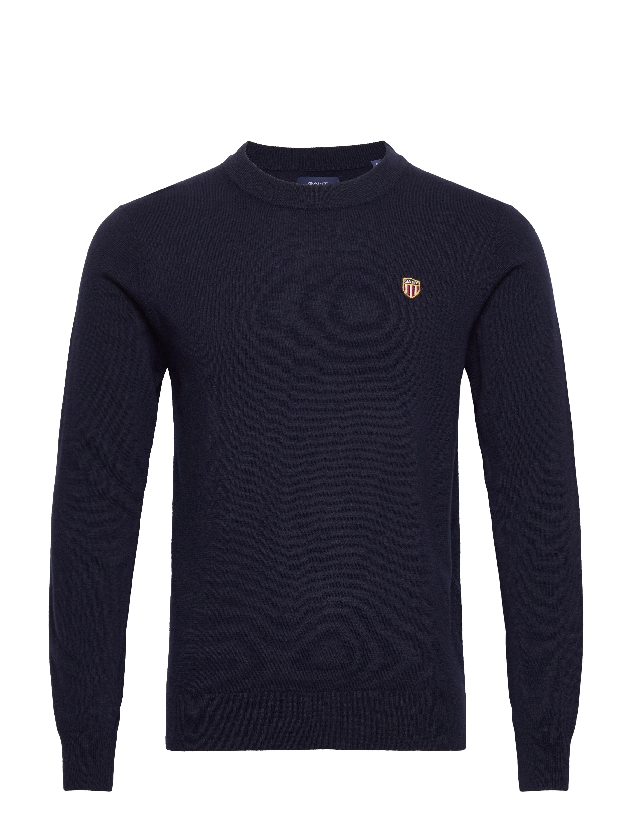 GANT - D1. BANNER SHIELD C-NECK - evening blue - 0