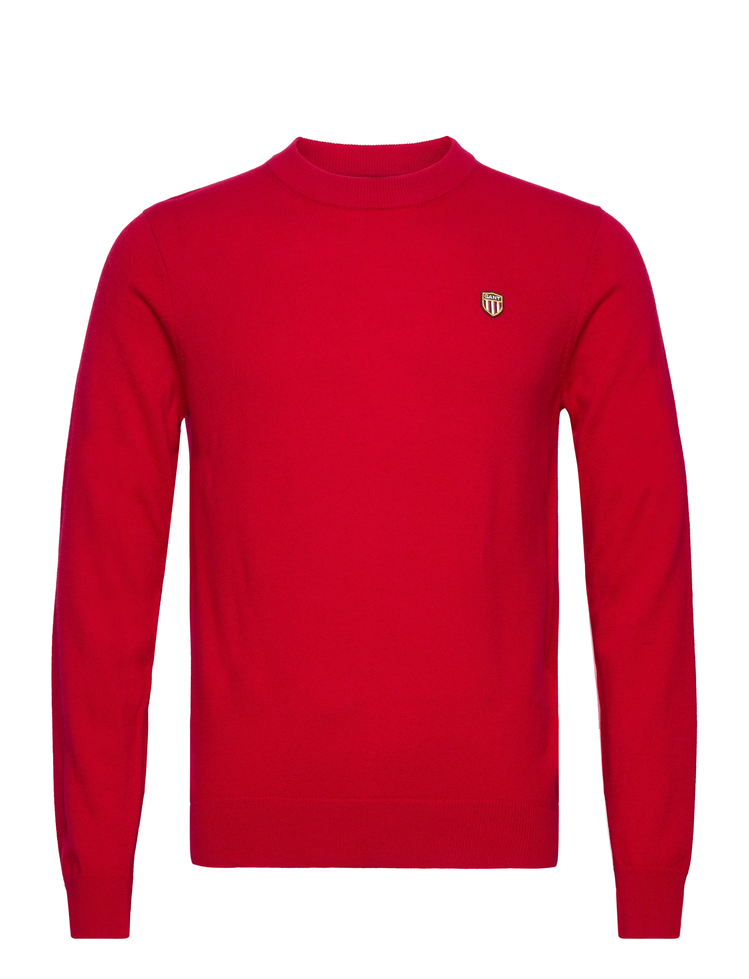 D1. BANNER SHIELD C-NECK - RUBY RED