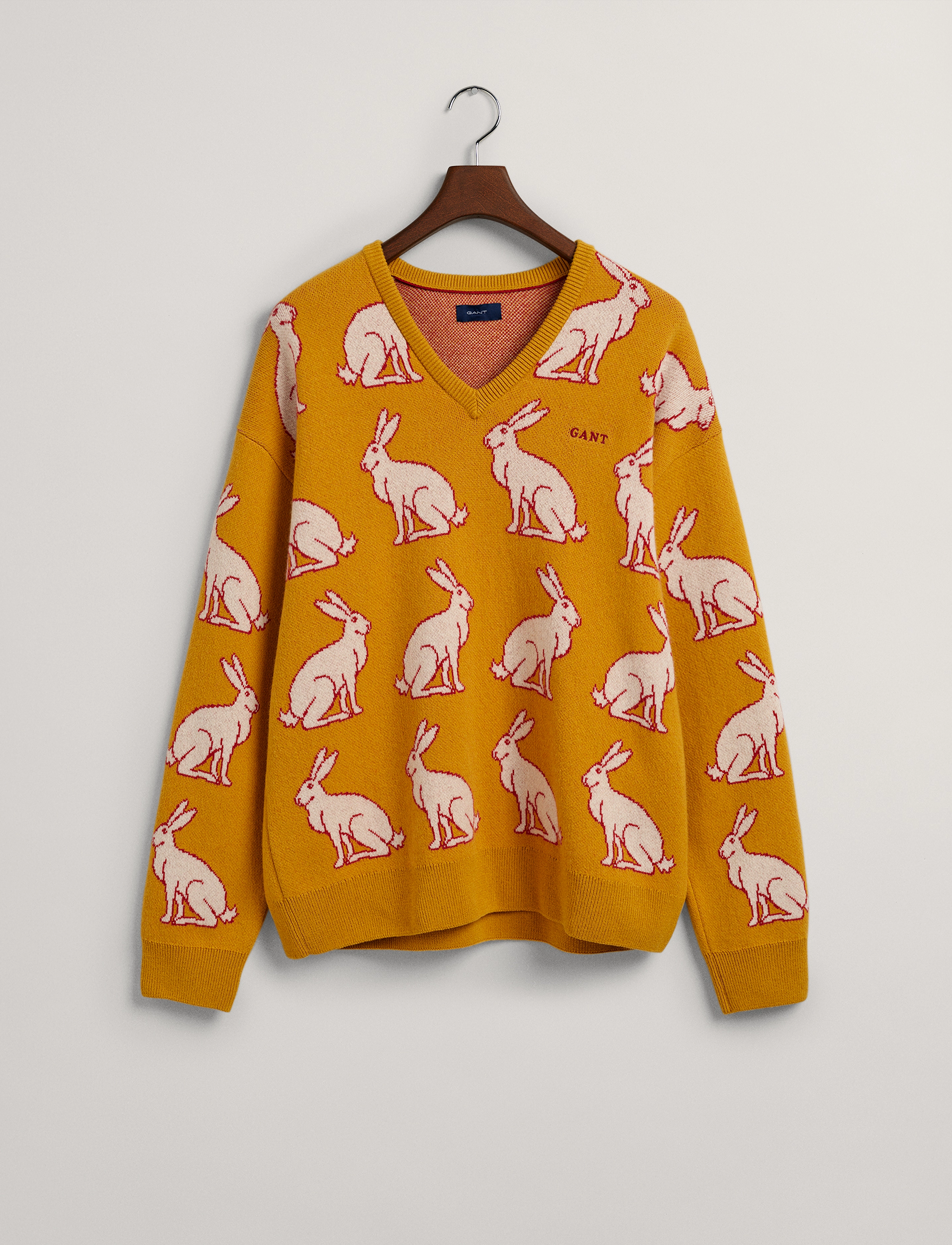 GANT - D2. LNYC. V-NECK SWEATER - mellow yellow - 3