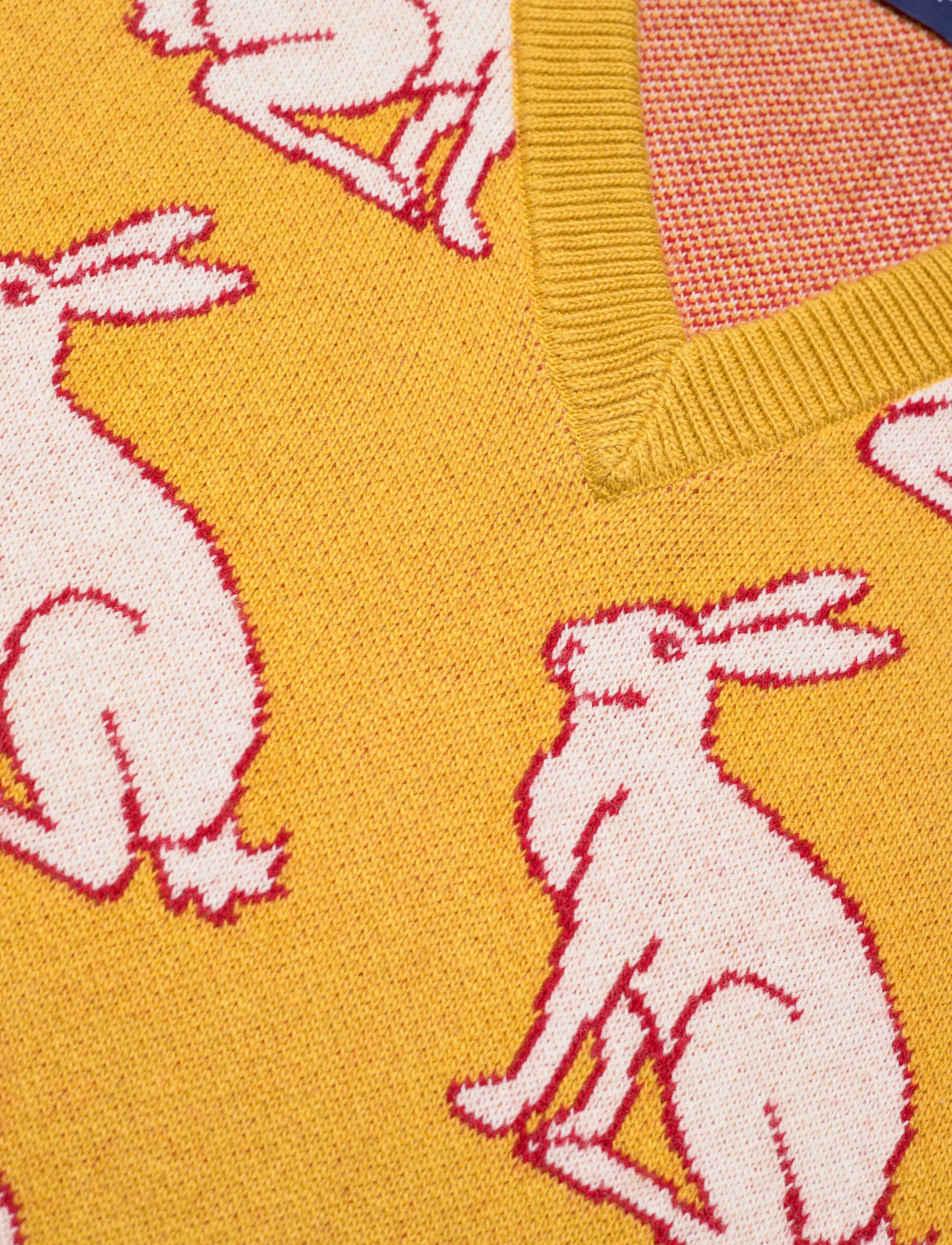 GANT - D2. LNYC. V-NECK SWEATER - mellow yellow - 2