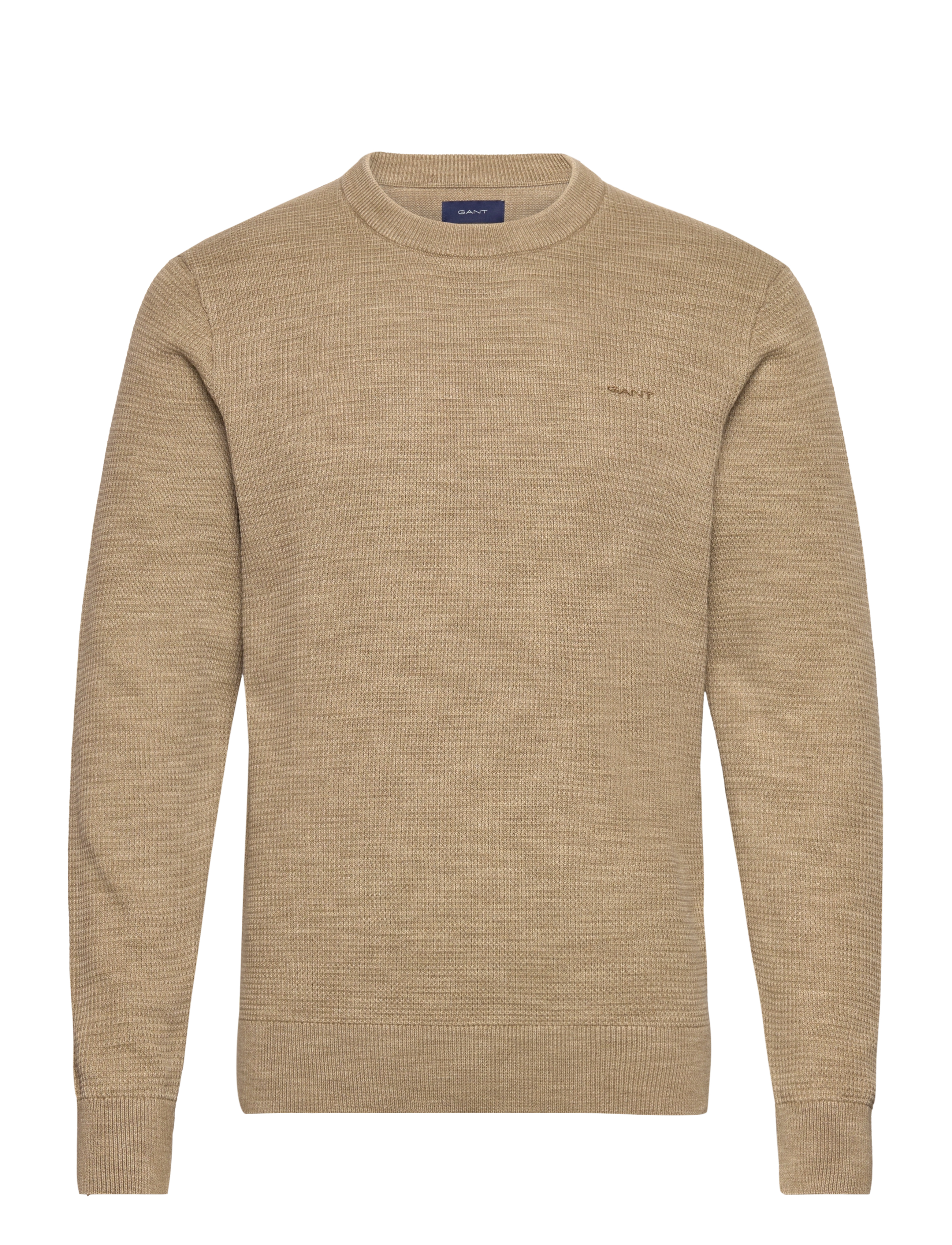 GANT - SUNFADED C-NECK - concrete beige - 0