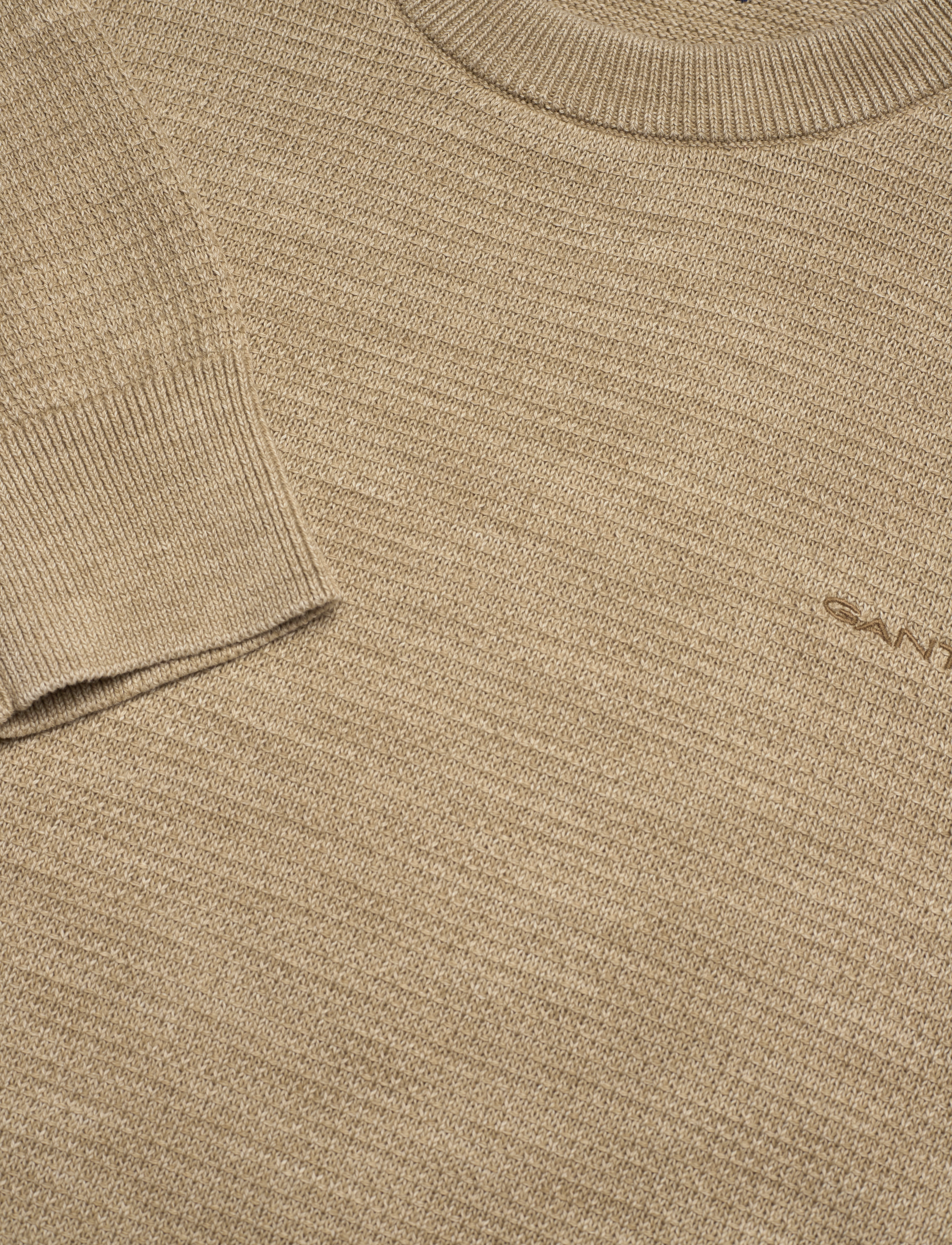 GANT - SUNFADED C-NECK - concrete beige - 2