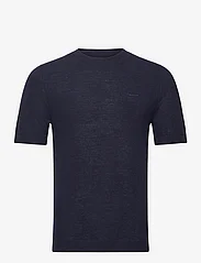 GANT - PIQUE T-SHIRT - kortärmade t-shirts - evening blue - 0