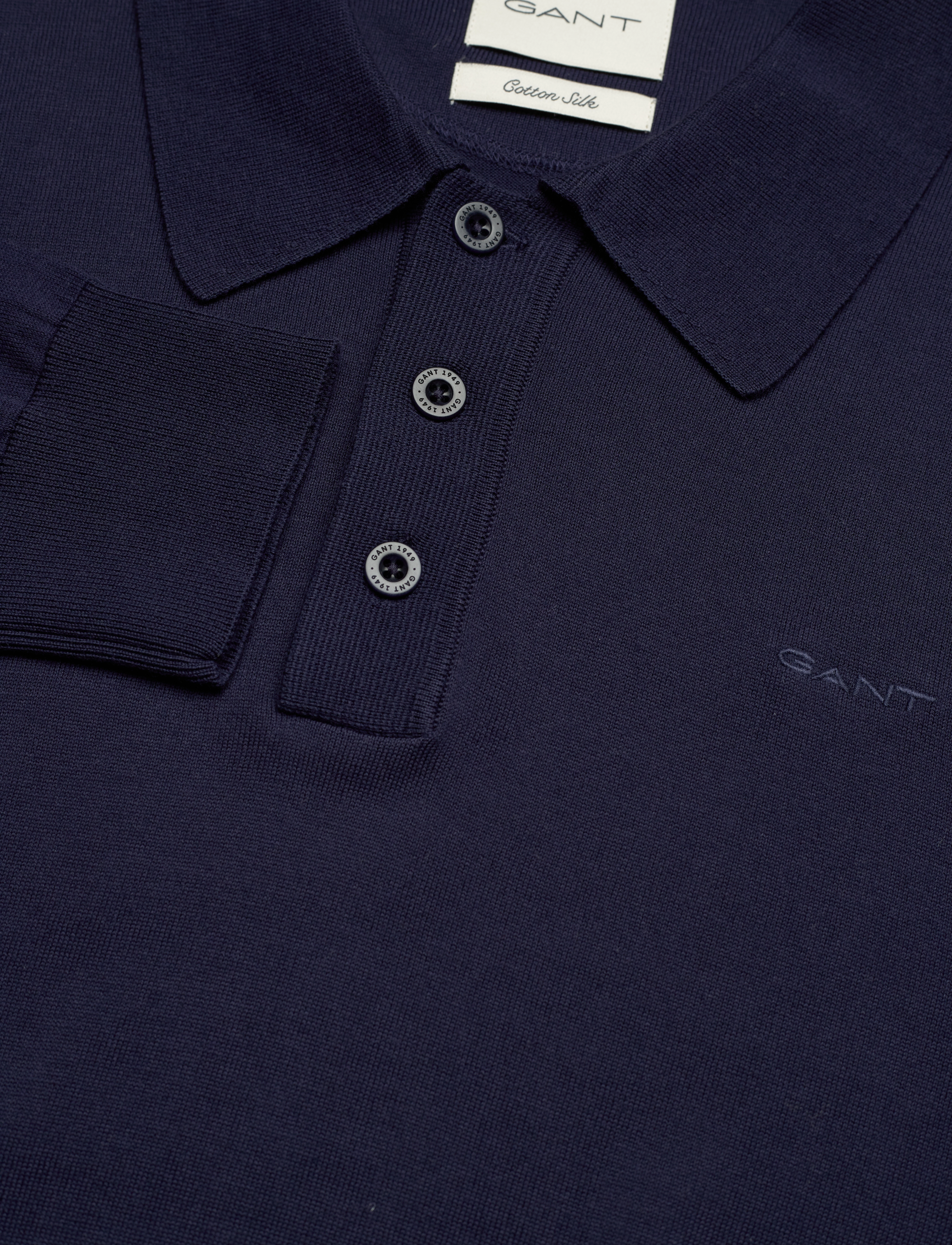 GANT - FINE COTTON POLO - classic blue - 2
