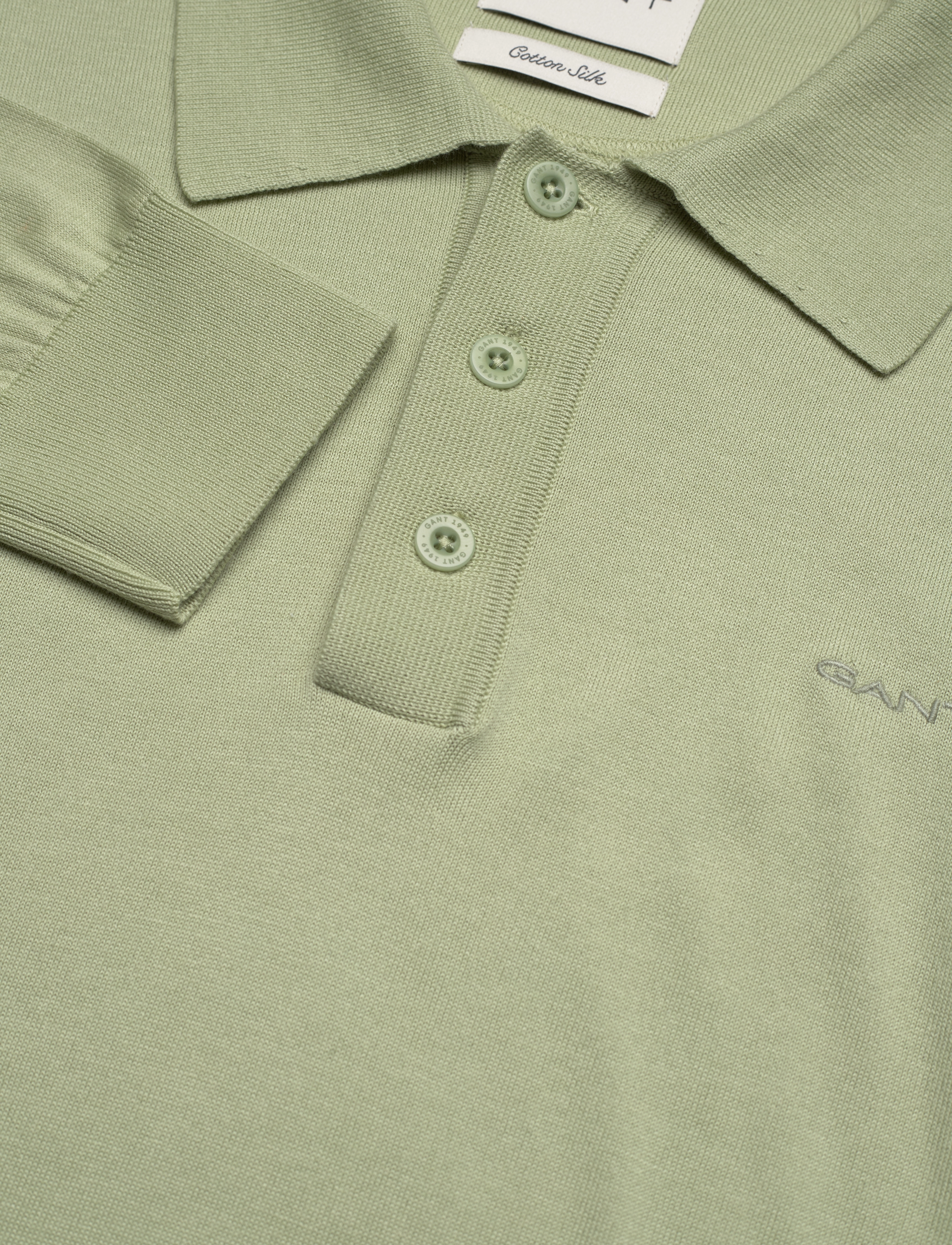 GANT - FINE COTTON POLO - milky matcha - 2