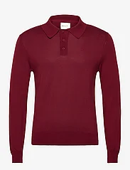 GANT - FINE COTTON POLO - knitted polos - plumped red - 0