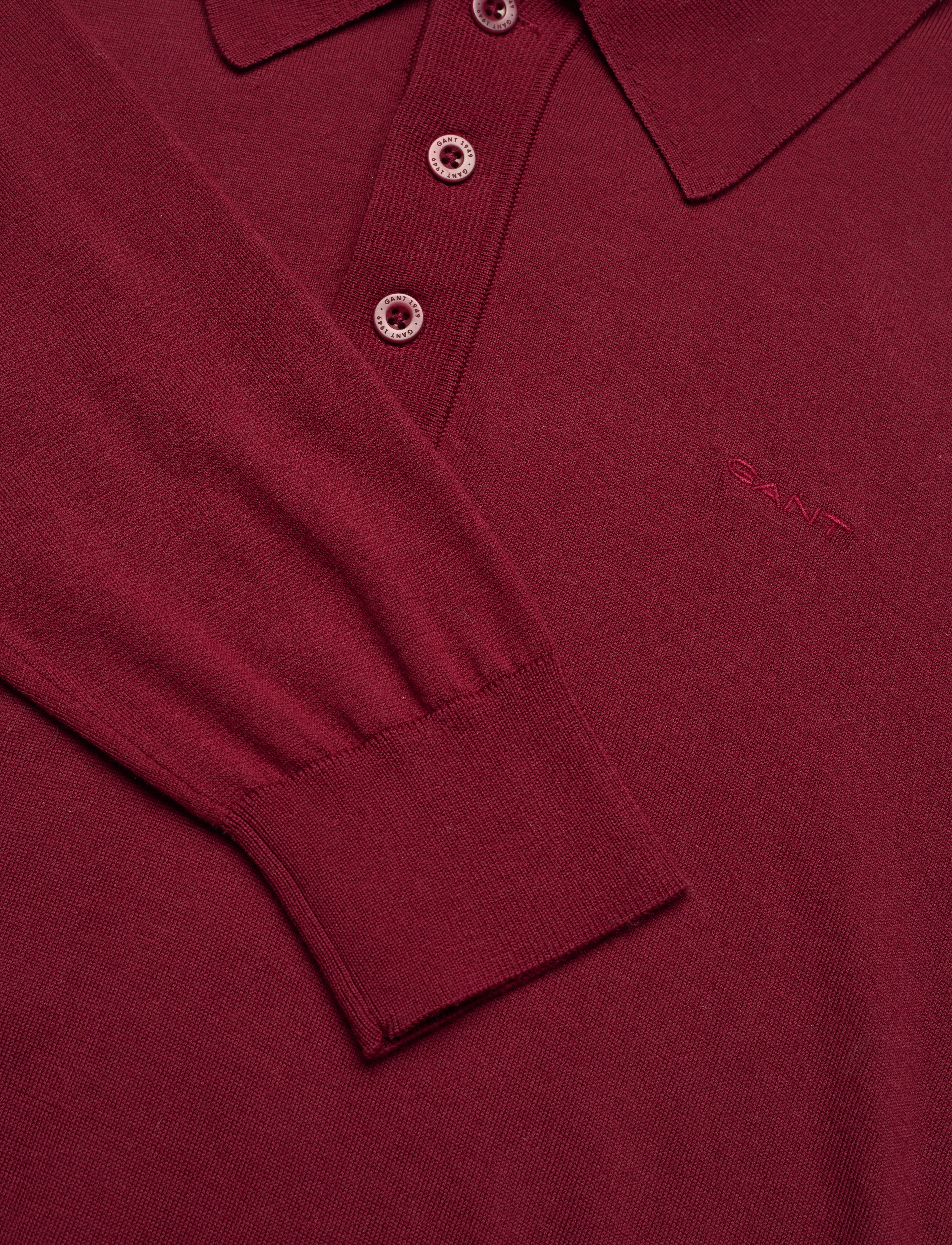 GANT - FINE COTTON POLO - plumped red - 2
