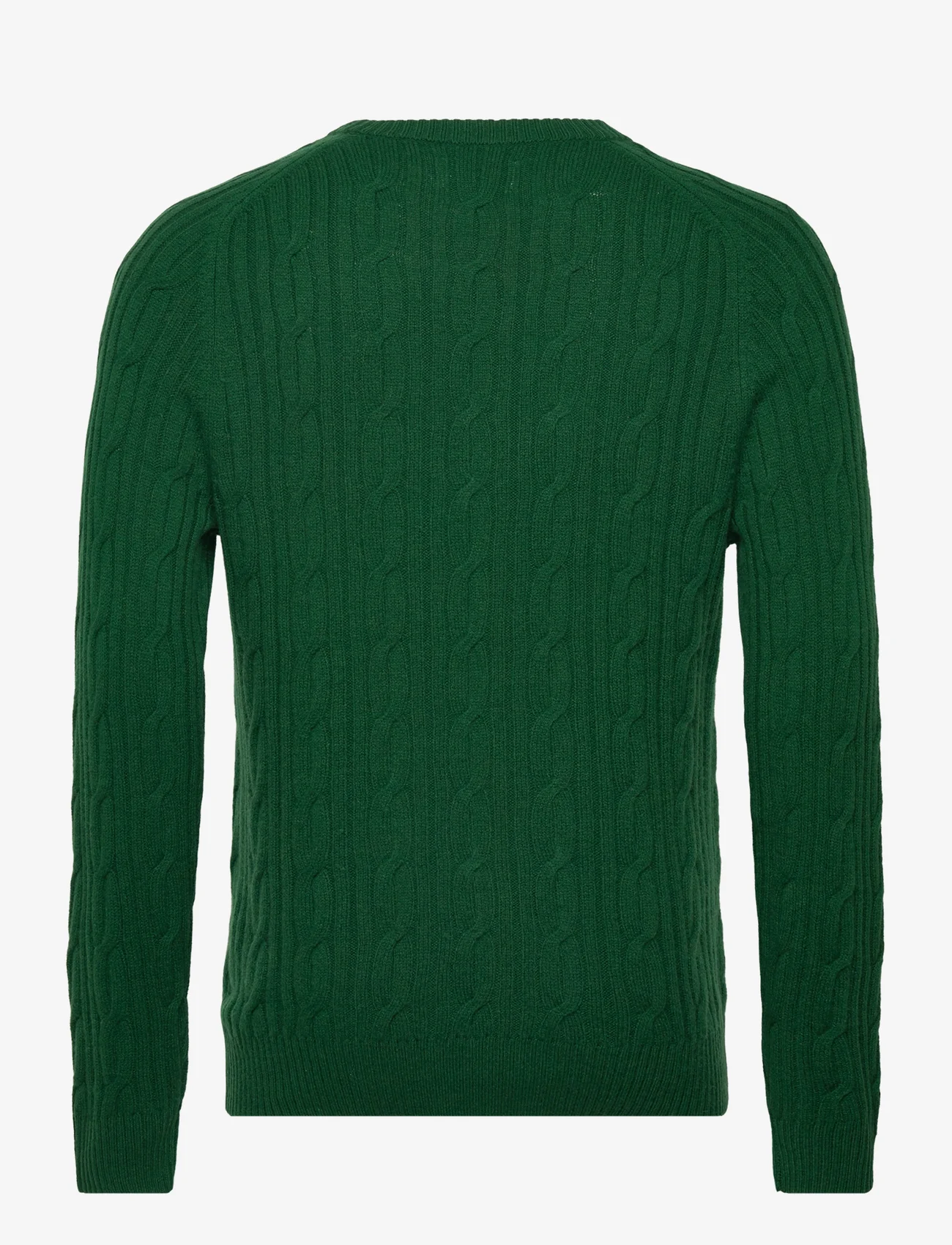GANT - LAMBSWOOL CABLE C-NECK - rundhalsad - forest green - 1