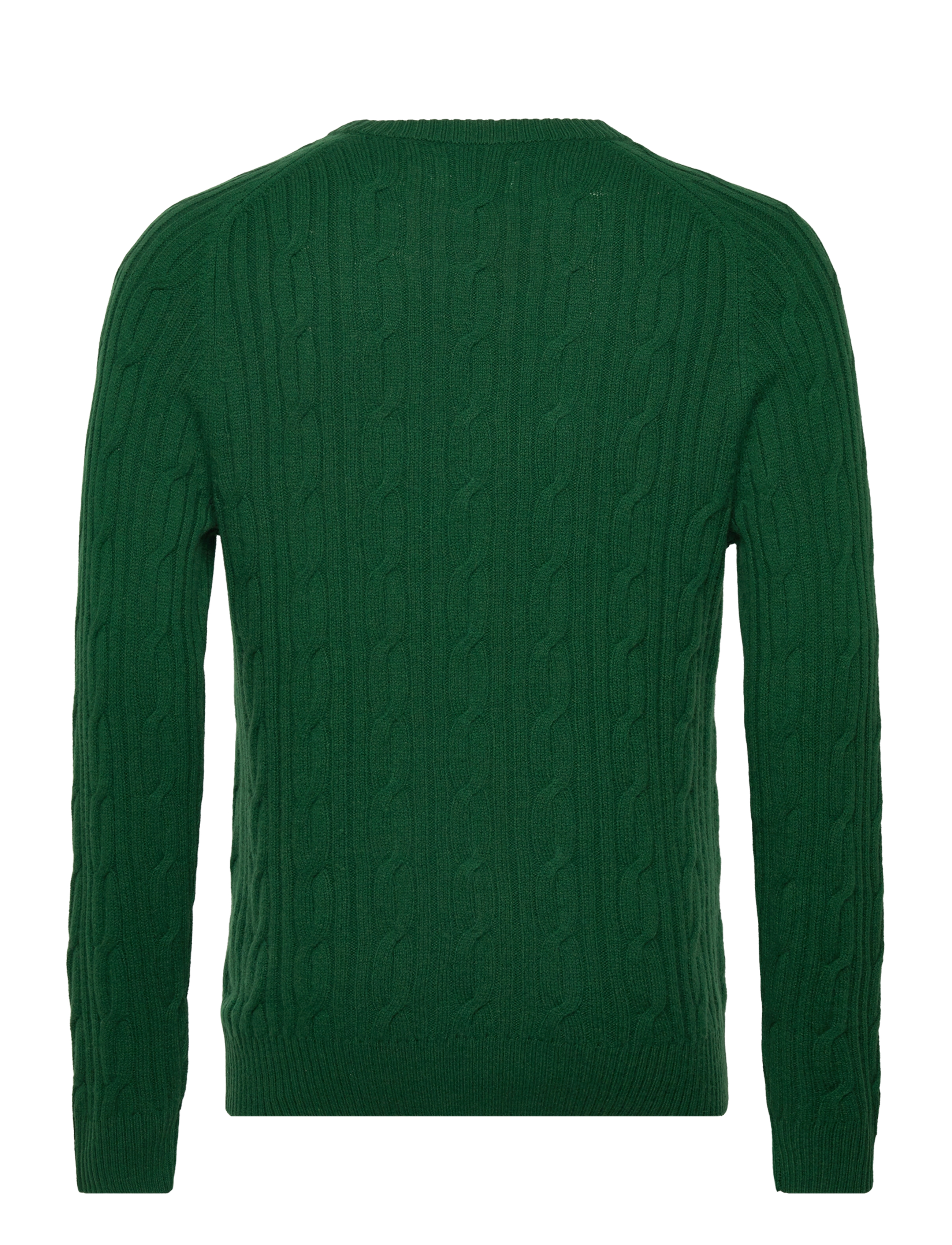 GANT - LAMBSWOOL CABLE C-NECK - forest green - 1