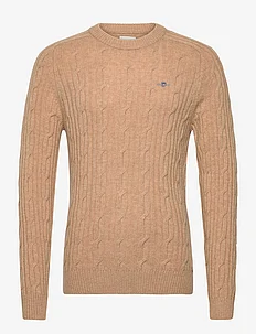 LAMBSWOOL CABLE C-NECK, GANT