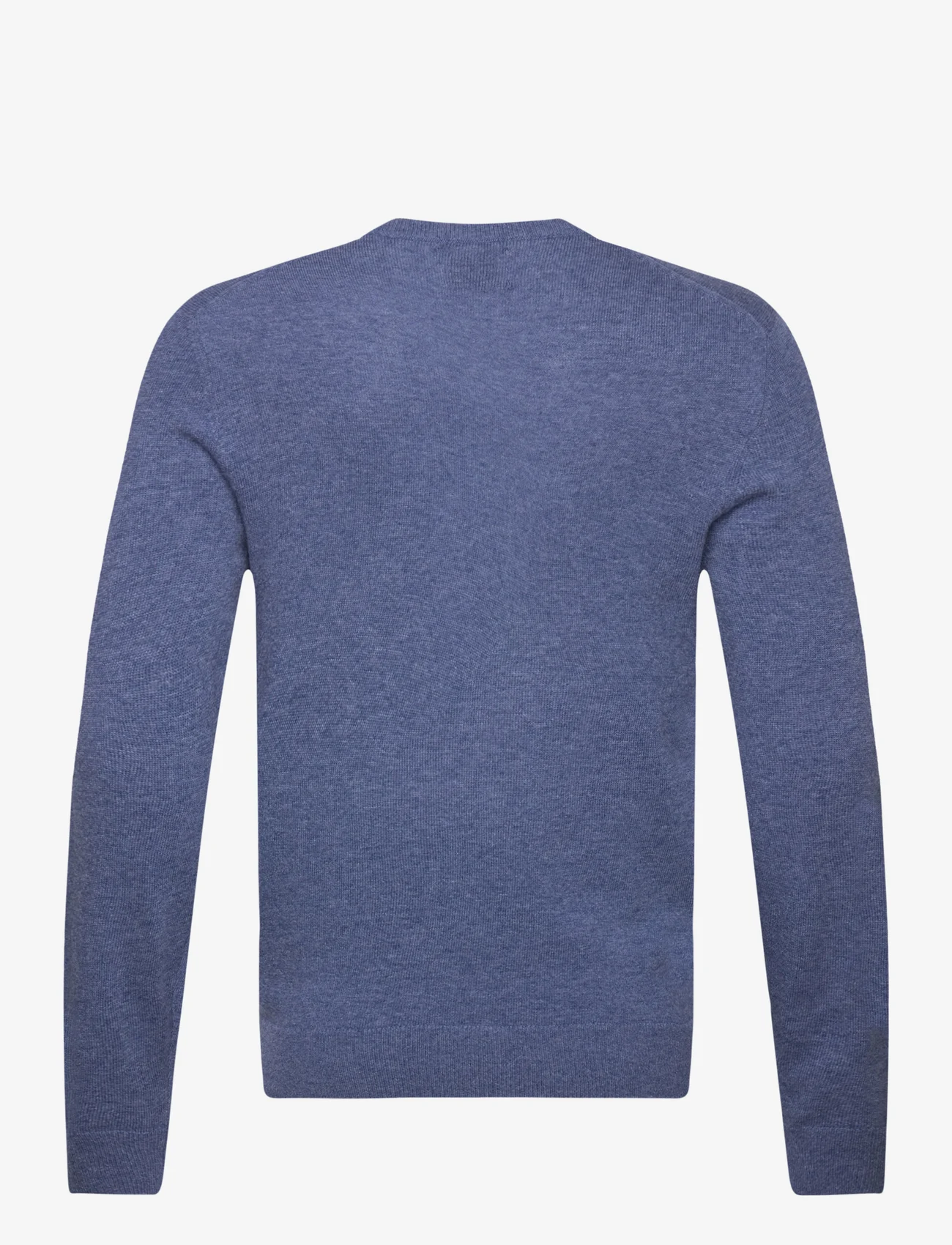 GANT - EXTRAFINE LAMBSWOOL V-NECK - basic knitwear - stone blue melange - 1