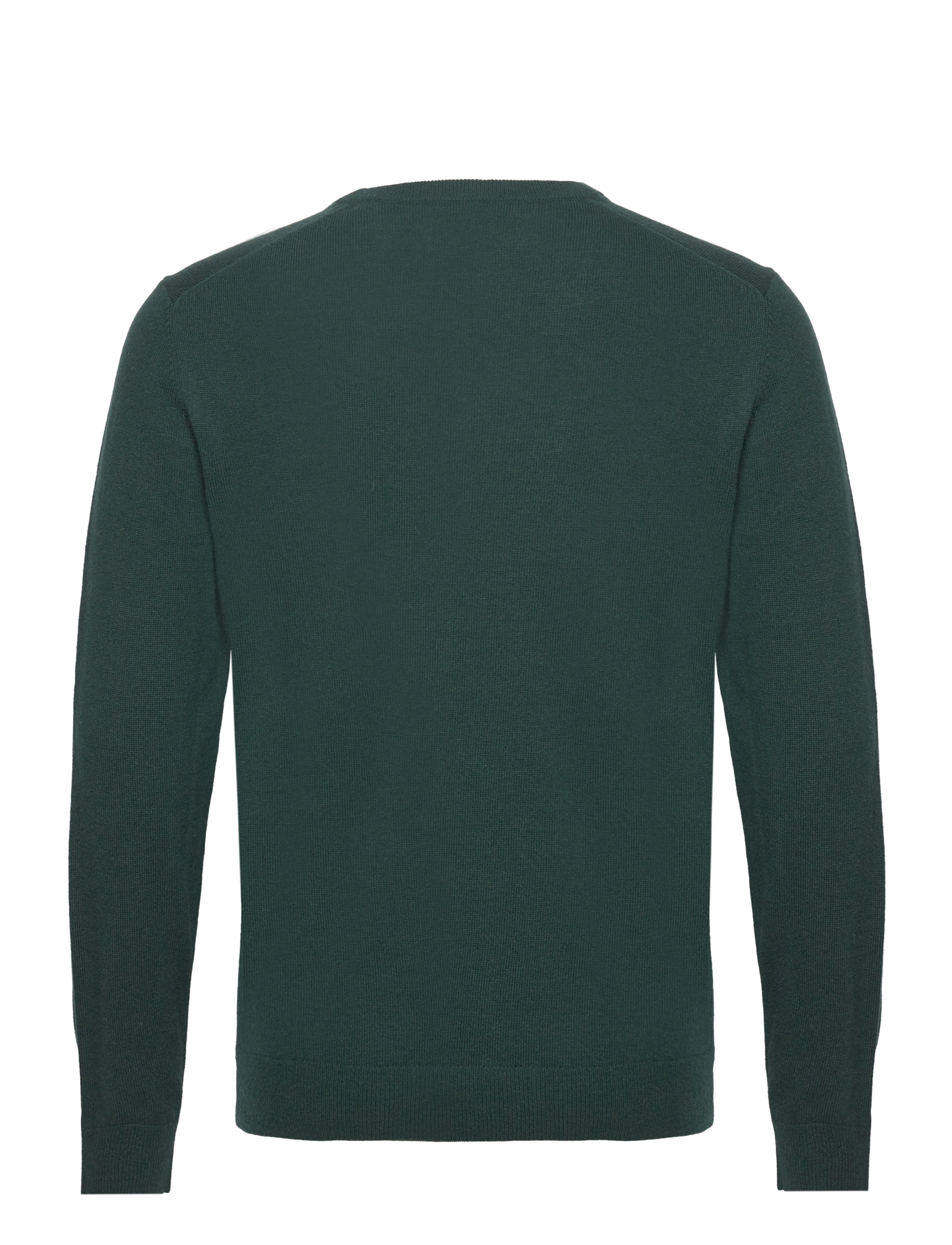GANT - EXTRAFINE LAMBSWOOL V-NECK - tartan green - 1