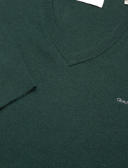 GANT - EXTRAFINE LAMBSWOOL V-NECK - basic knitwear - tartan green - 2