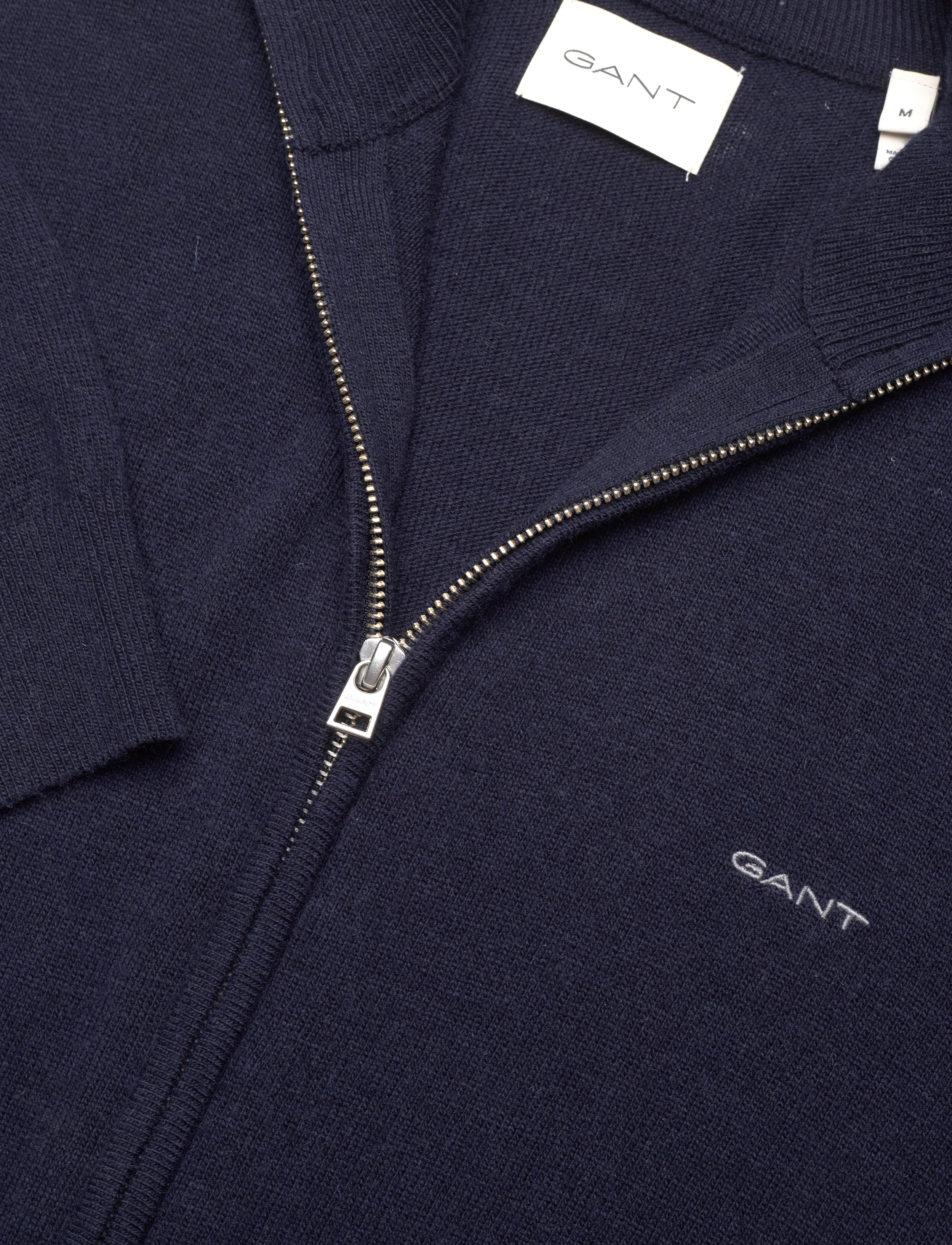 GANT - EXTRAFINE LAMBSWOOL ZIP CARDIGAN - marine - 2
