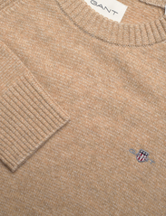 GANT - BICOLORED RAGLAN C-NECK - knitted round necks - dk. sand melange - 2