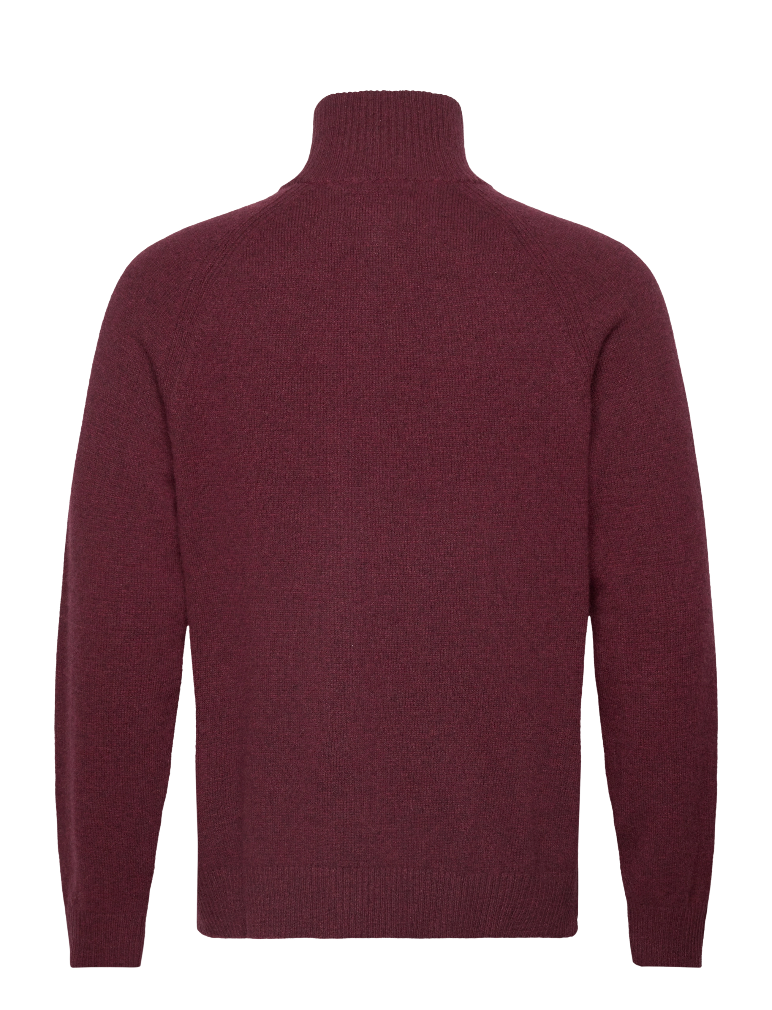 GANT - BICOLORED RAGLAN H-ZIP - bordeaux melange - 1