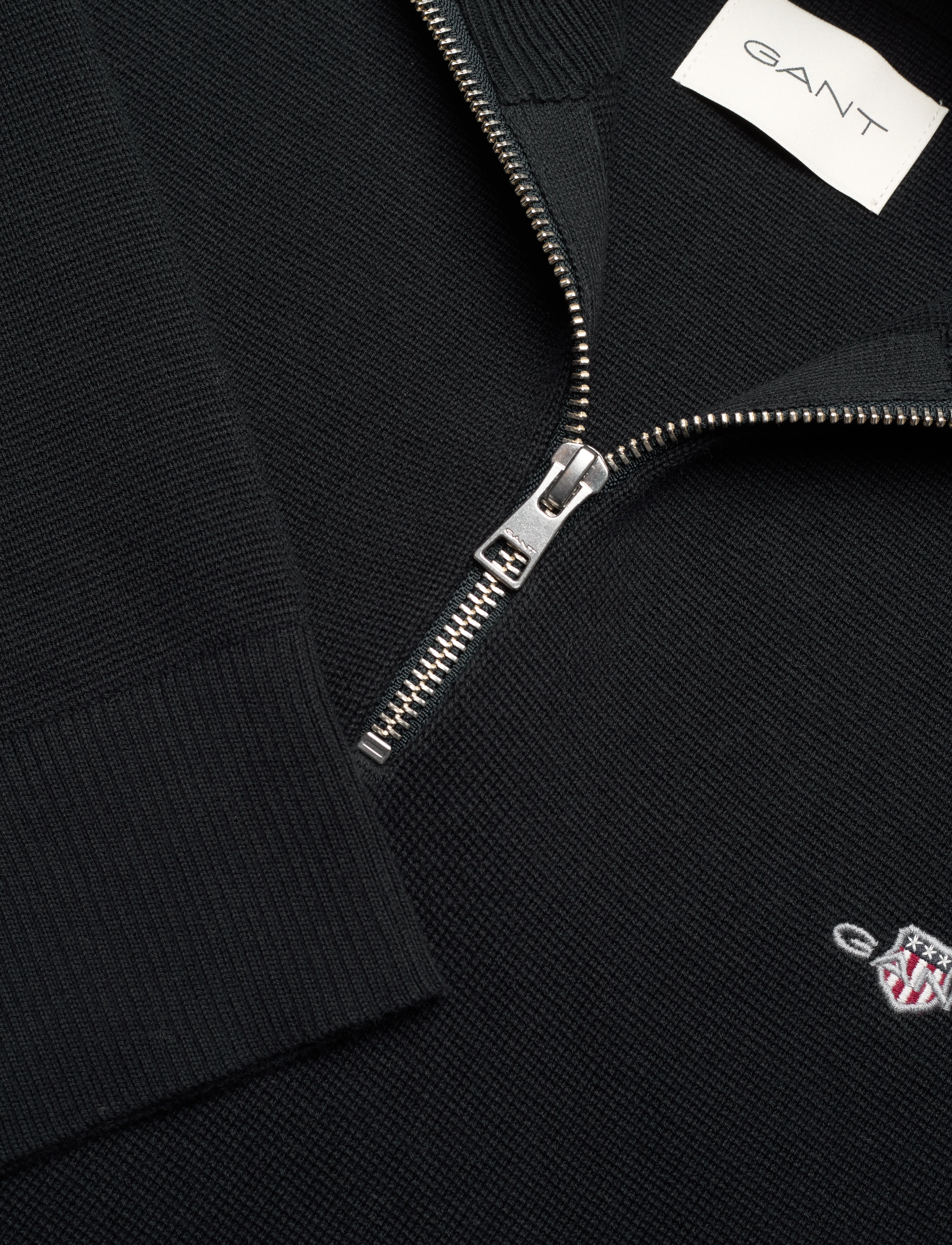 GANT - MILANO KNIT COTTON HALF ZIP - evening blue - 2